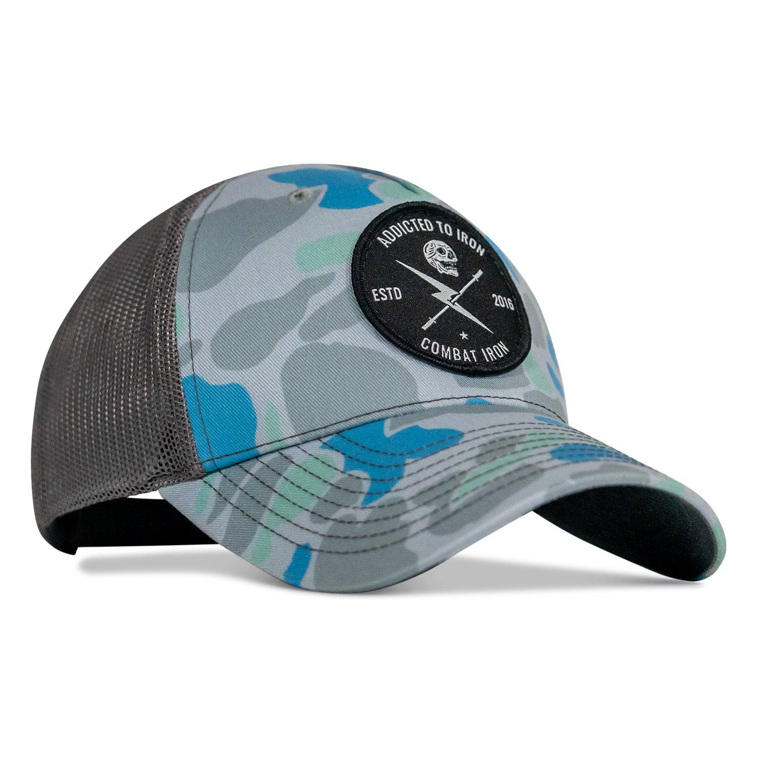 Addicted To Iron Patch Snapback Hat - Image 2