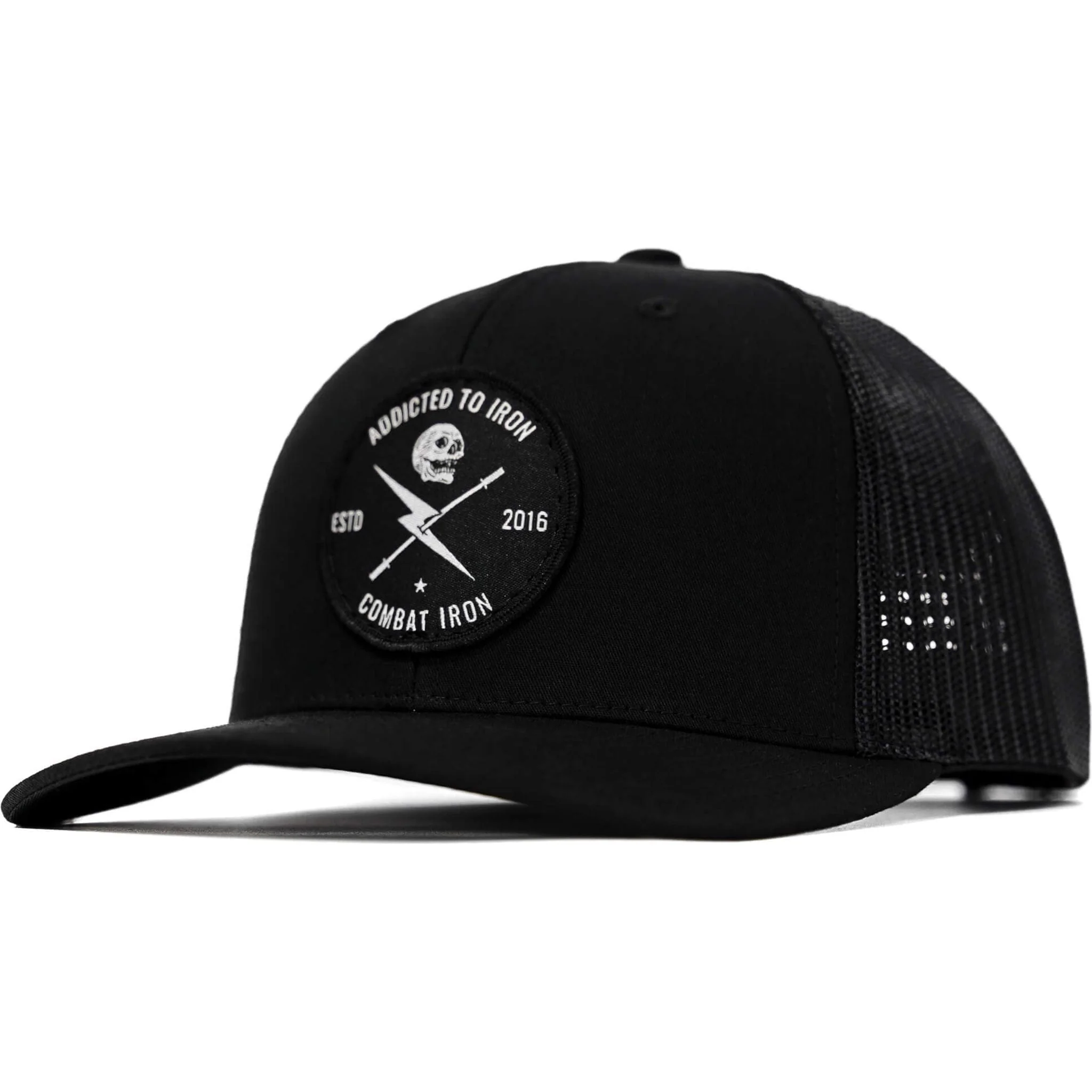 Addicted To Iron Patch Snapback Hat - Image 7