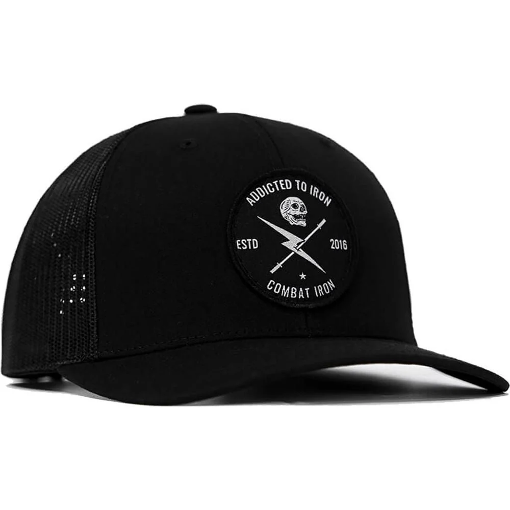 Addicted To Iron Patch Snapback Hat - Image 8