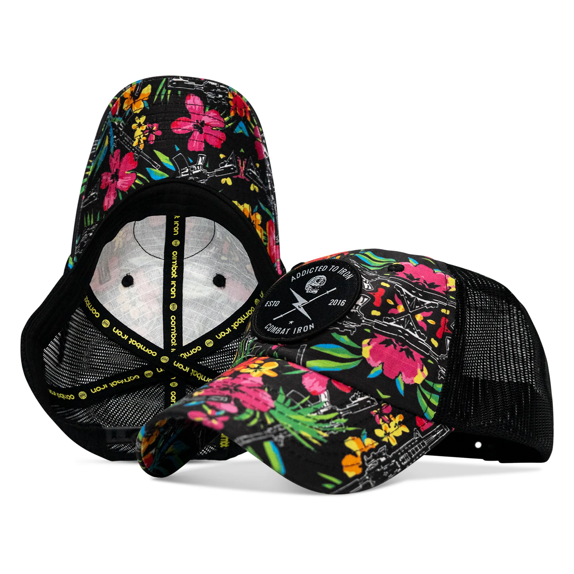 Addicted To Iron Patch Tactical Ripstop Mesh Snapback Hat - Image 21