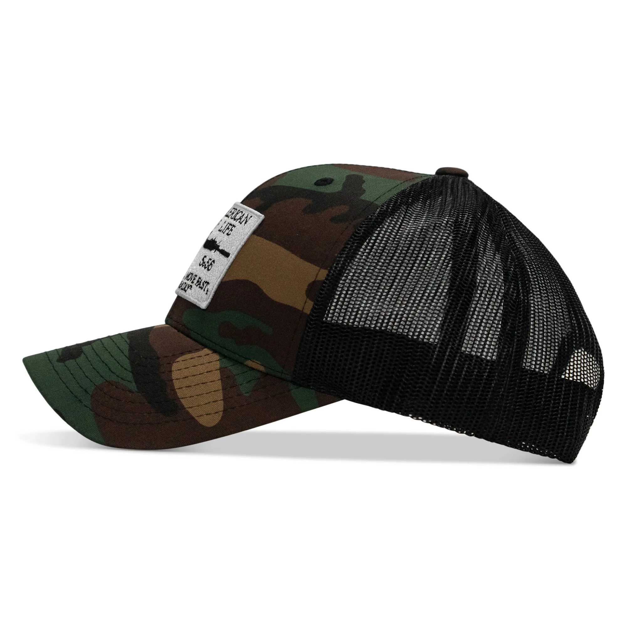 American Way Of Life White Patch Snapback Hat - Image 15