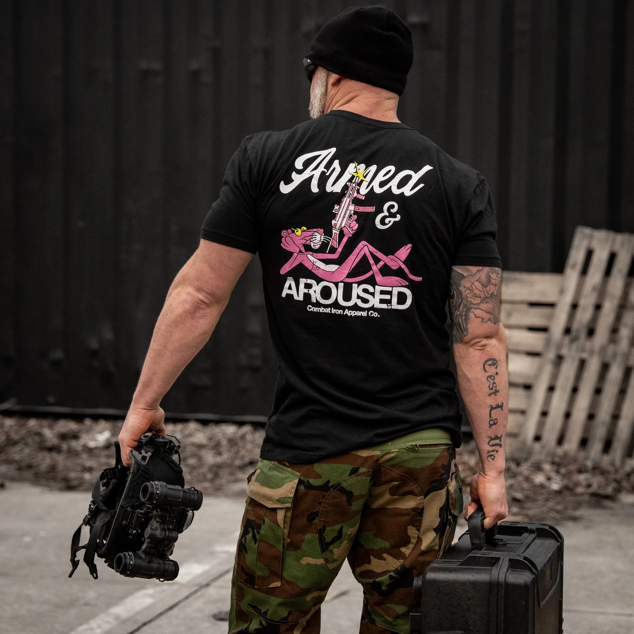 Armed and Aroused Men's T-Shirt - Image 8