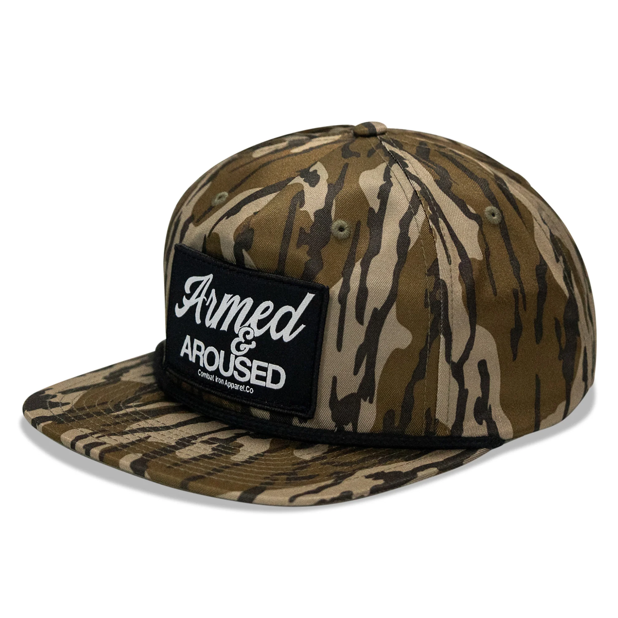 Armed & Aroused Patch Flatbill Snapback Hat - Image 12