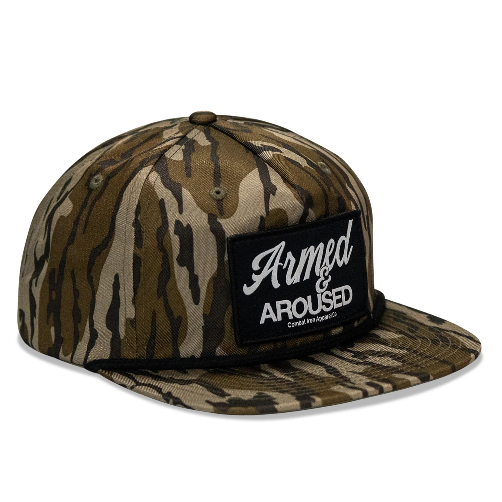 Armed & Aroused Patch Flatbill Snapback Hat - Image 13