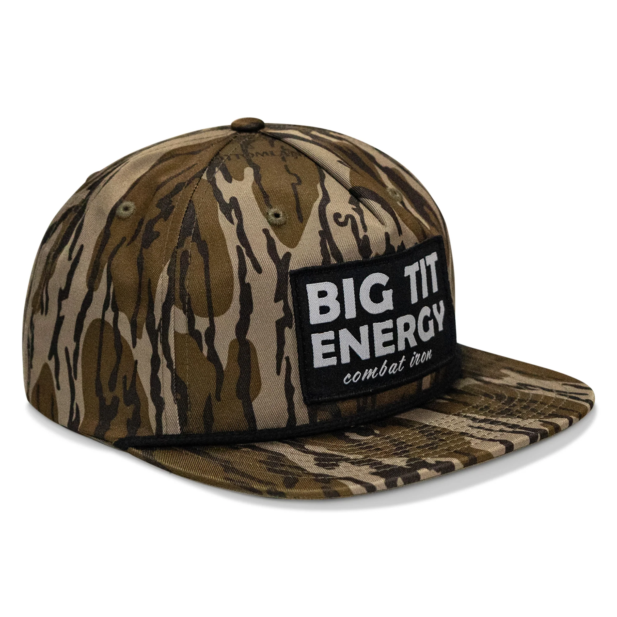 Big Tit Energy Patch Flatbill Snapback Hat - Image 3