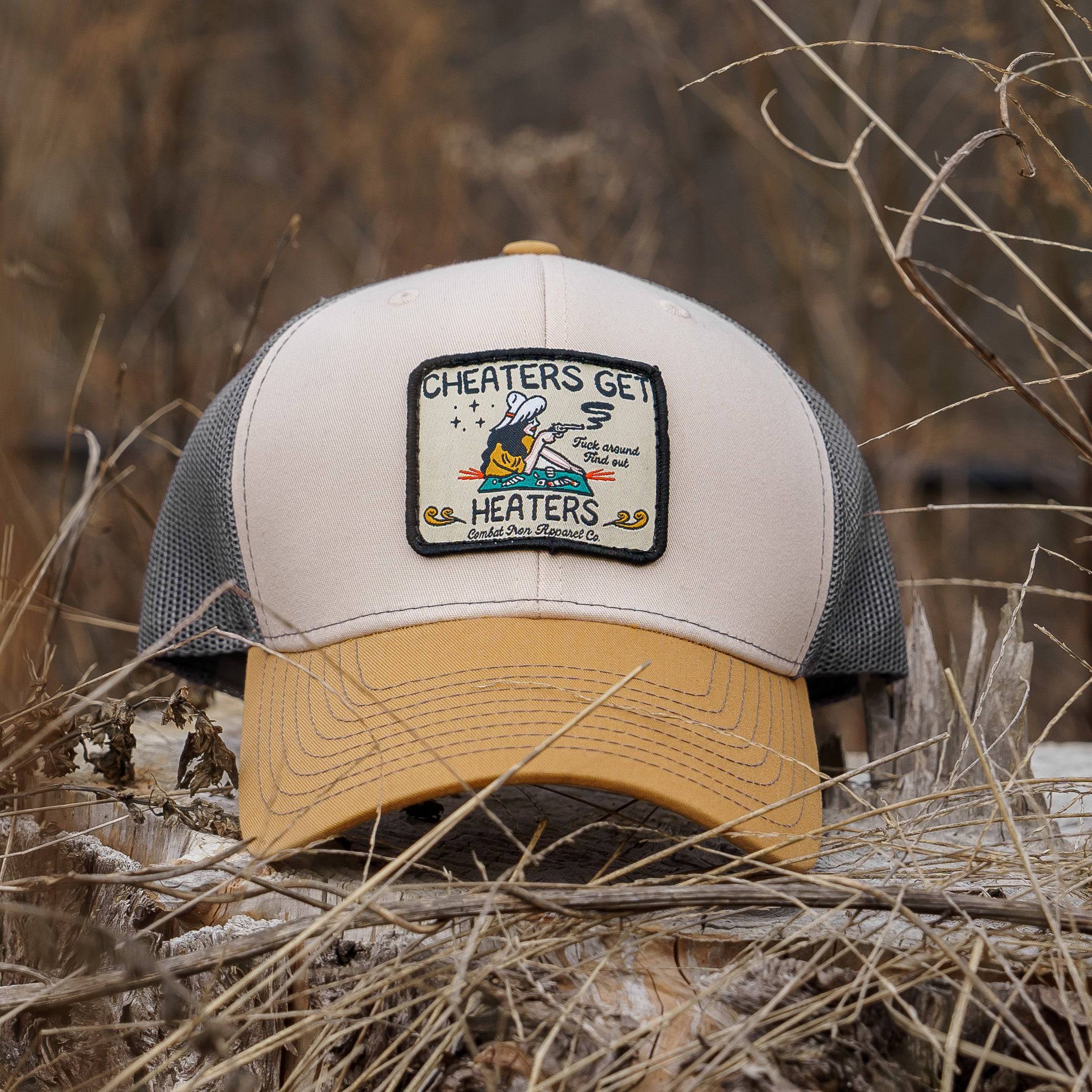 Cheaters Get Heaters Western Cowboy Patch SnapBack - Image 4