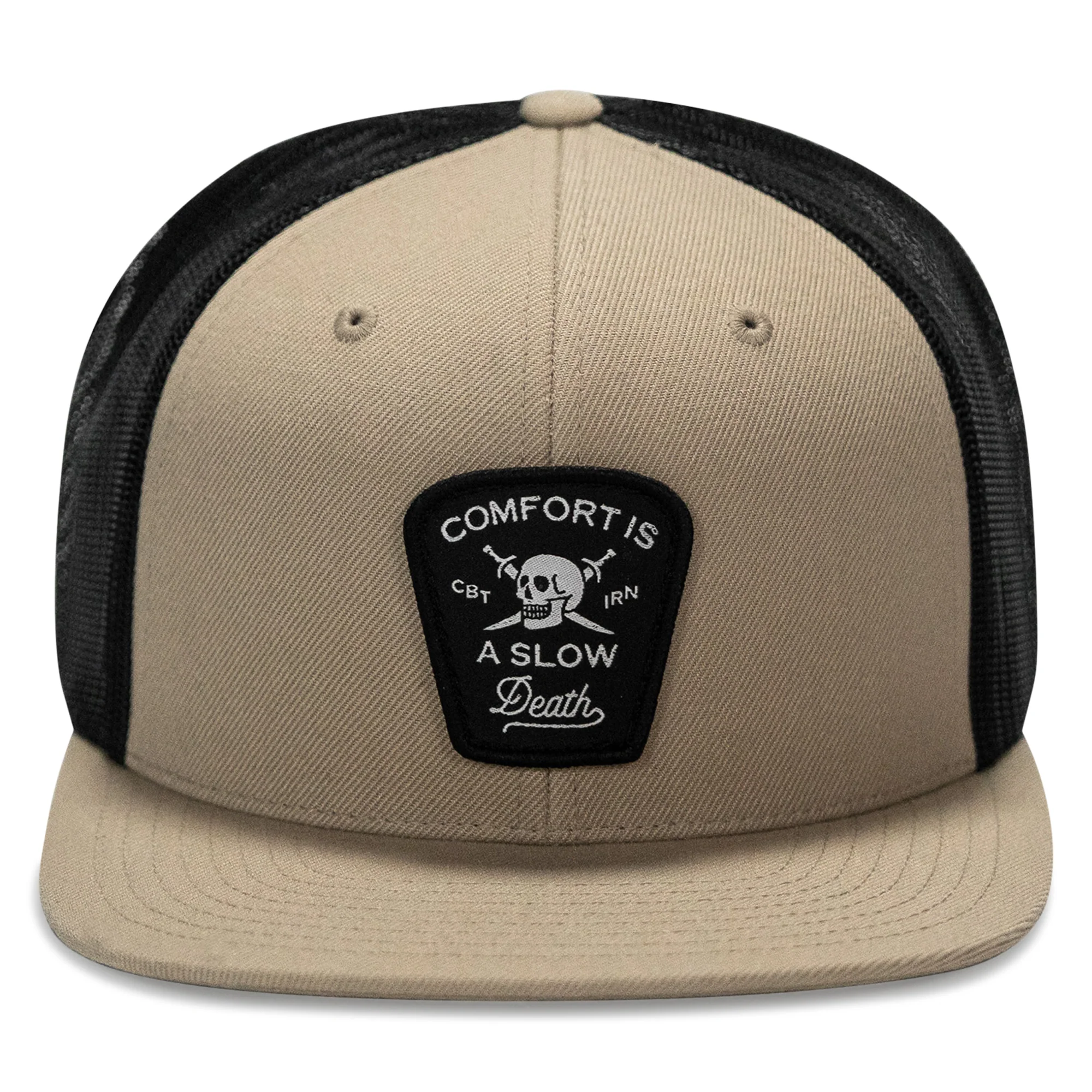 Comfort Is A Slow Death Patch Flatbill Snapback Hat - Image 13