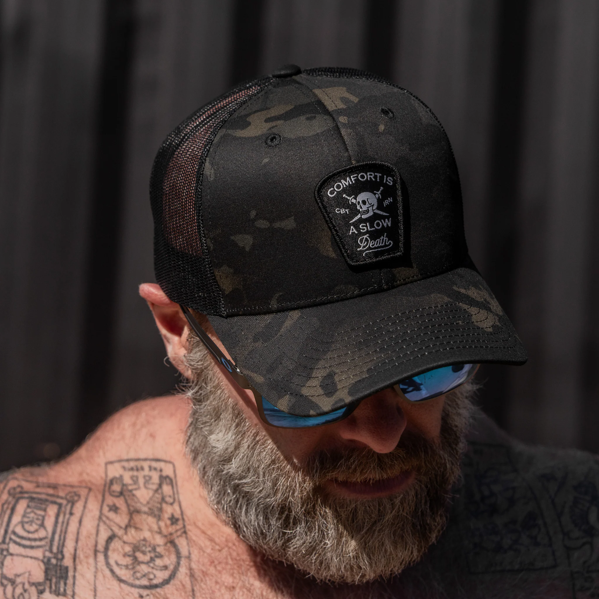 Comfort Is A Slow Death Patch Snapback Hat - Image 7