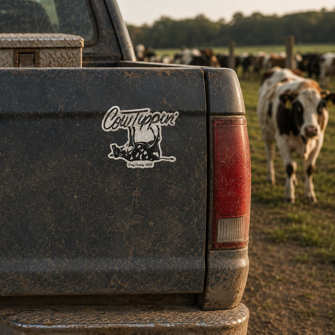 Cow Tippin' Ranch Decal - Image 2