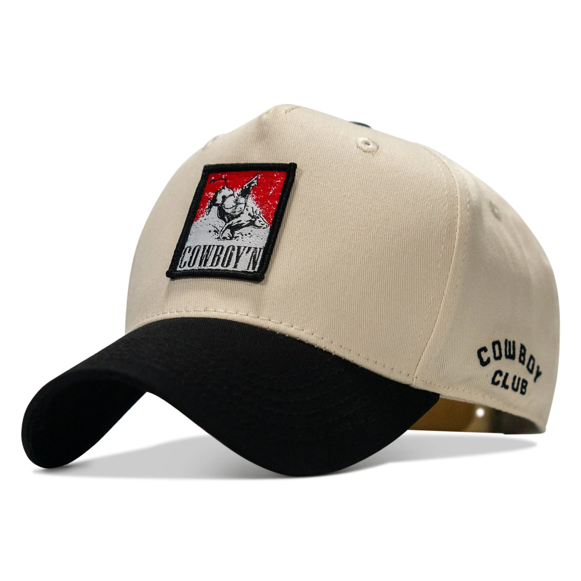 Cowboy'n Buck'n Patch Classic 5 Pannel Snapback Hat - Image 3