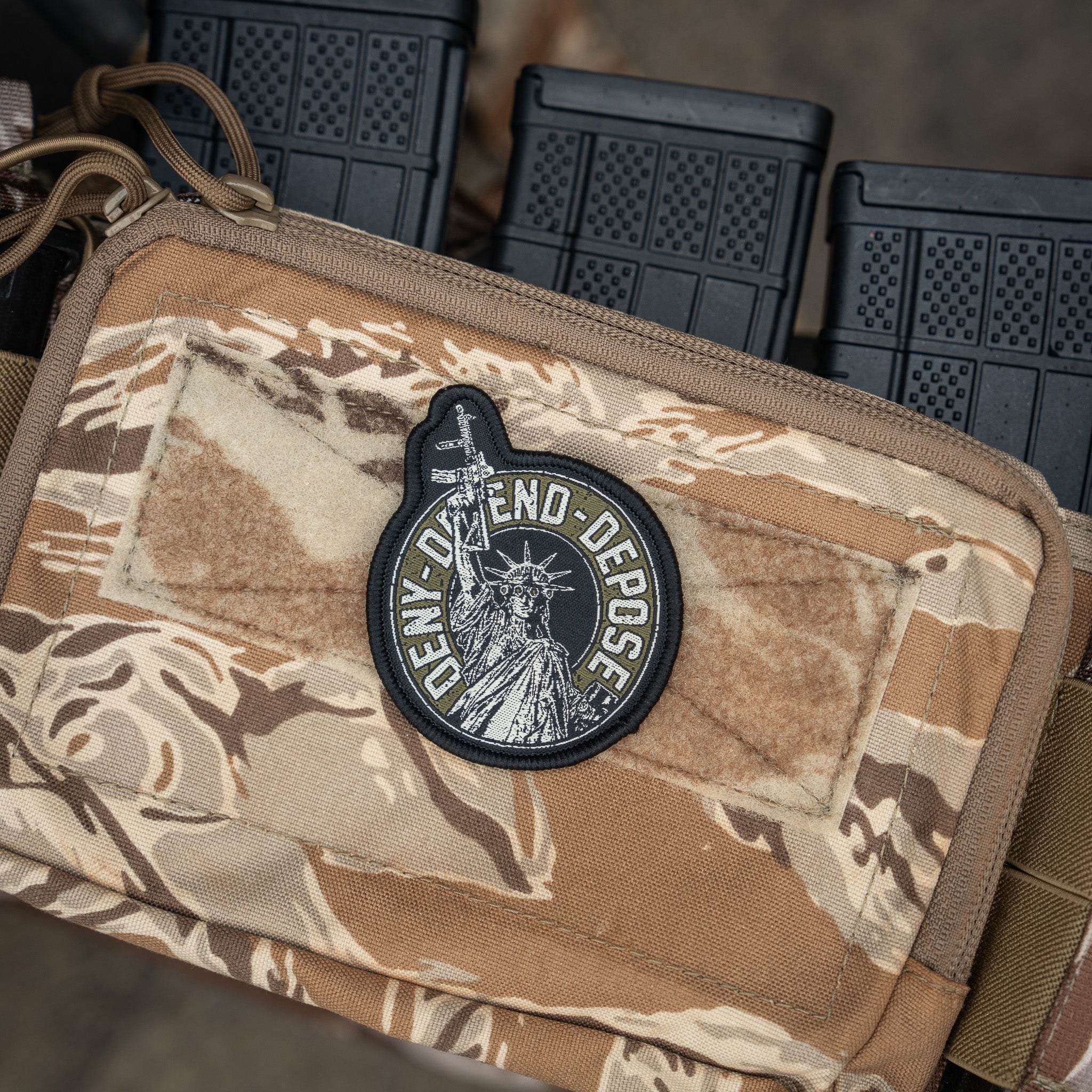 Deny. Defend. Depose. Velcro Patch - Image 2