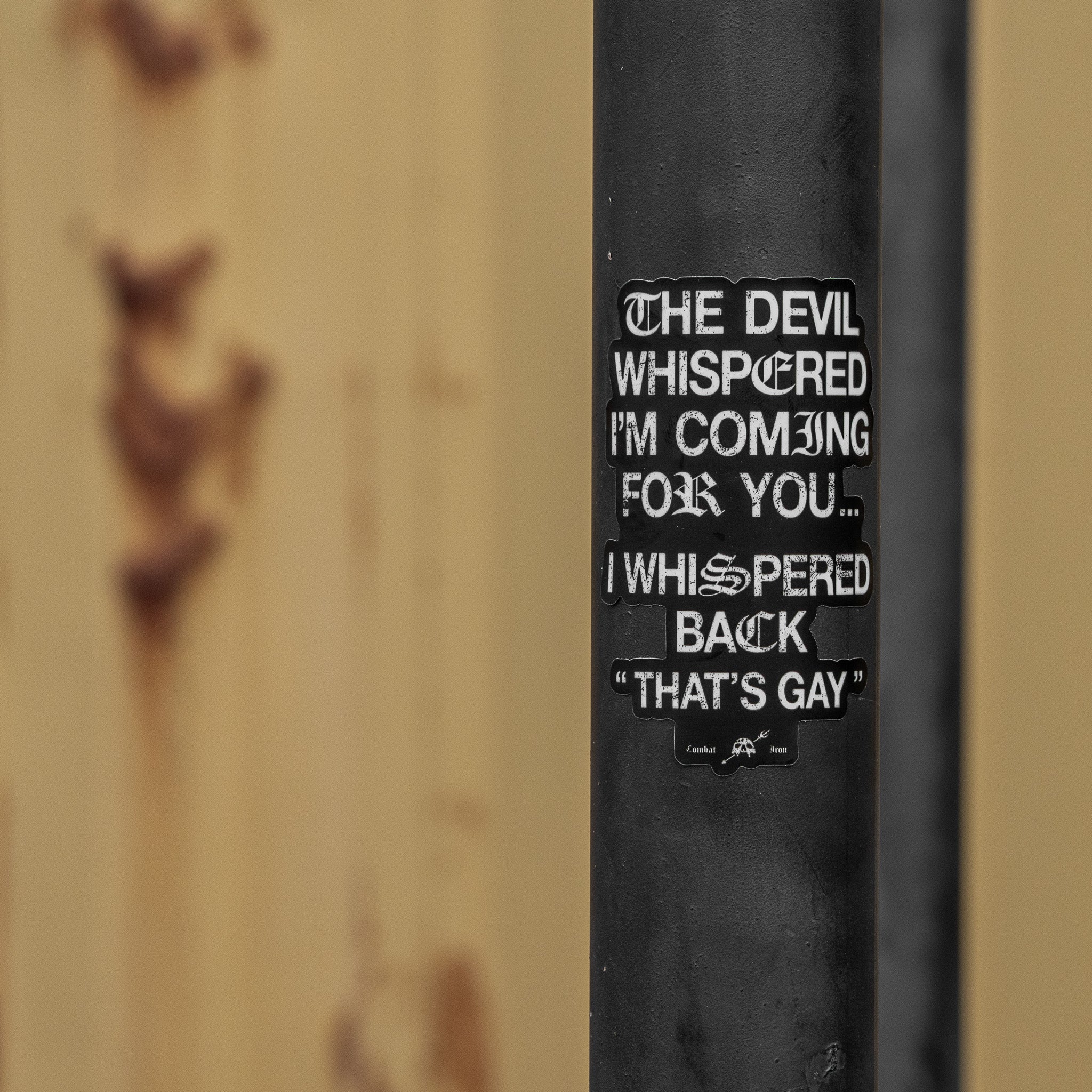 Devil Whispered I'm Coming For You Decal - Image 5