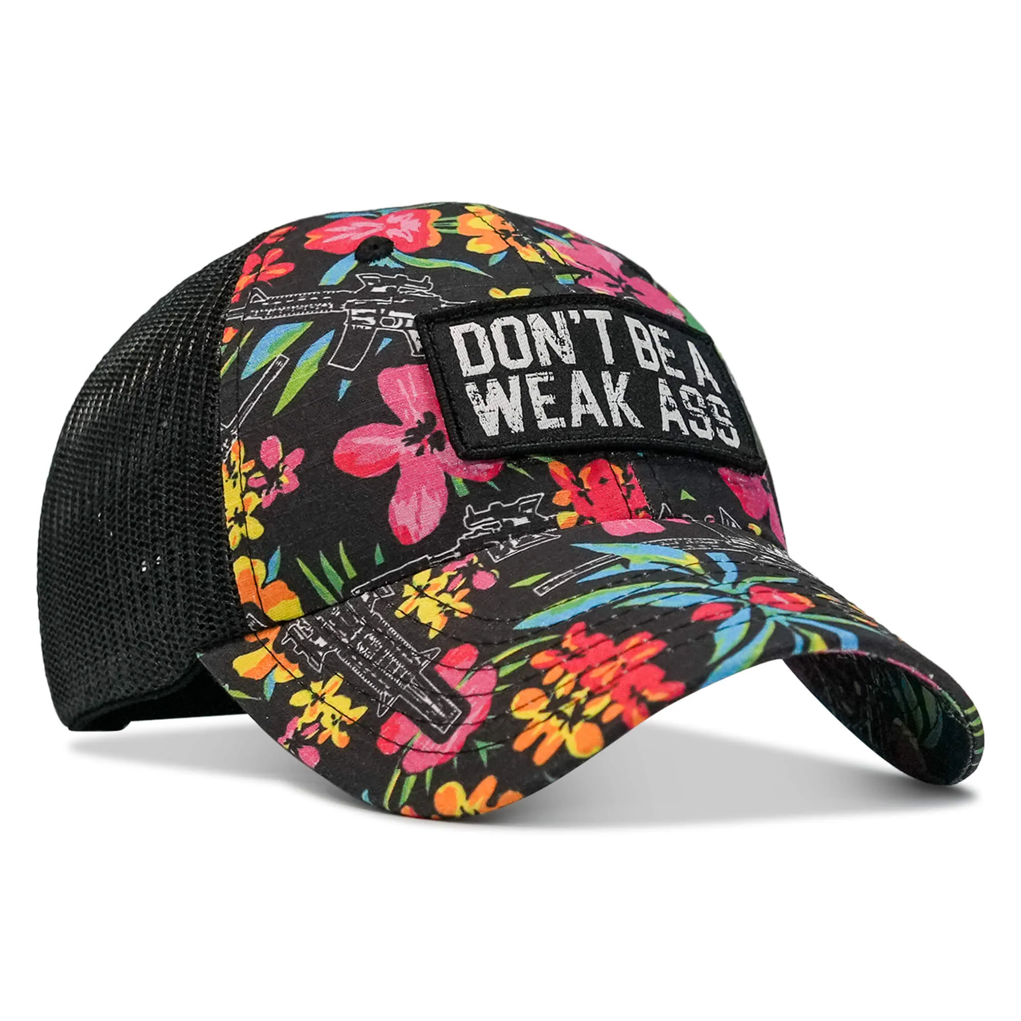Don't Be A Weak Ass Patch Tactical Ripstop Mesh Snapback Hat - Image 7