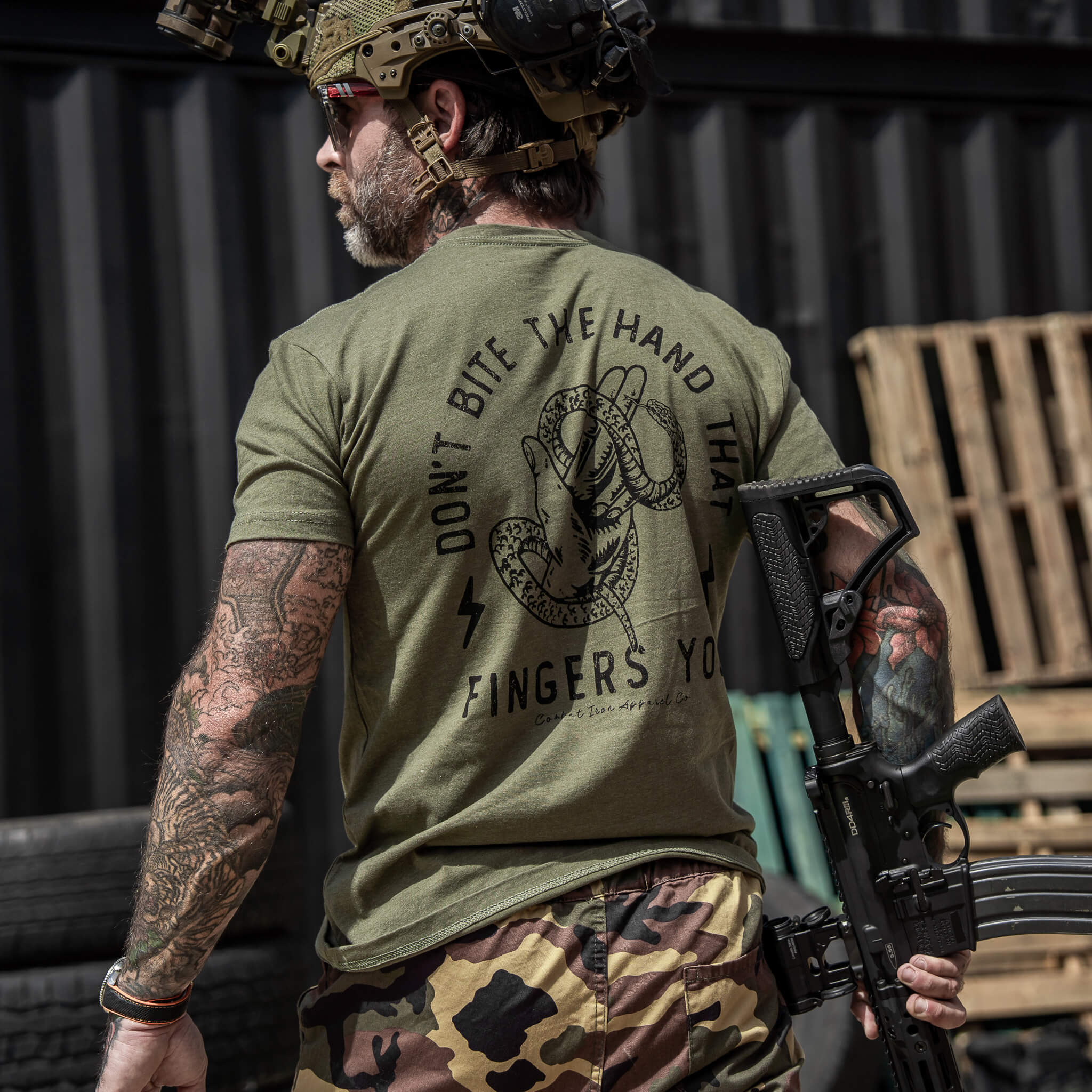 Don't Bite The Hand That Fingers You Men's T-Shirt - Image 7