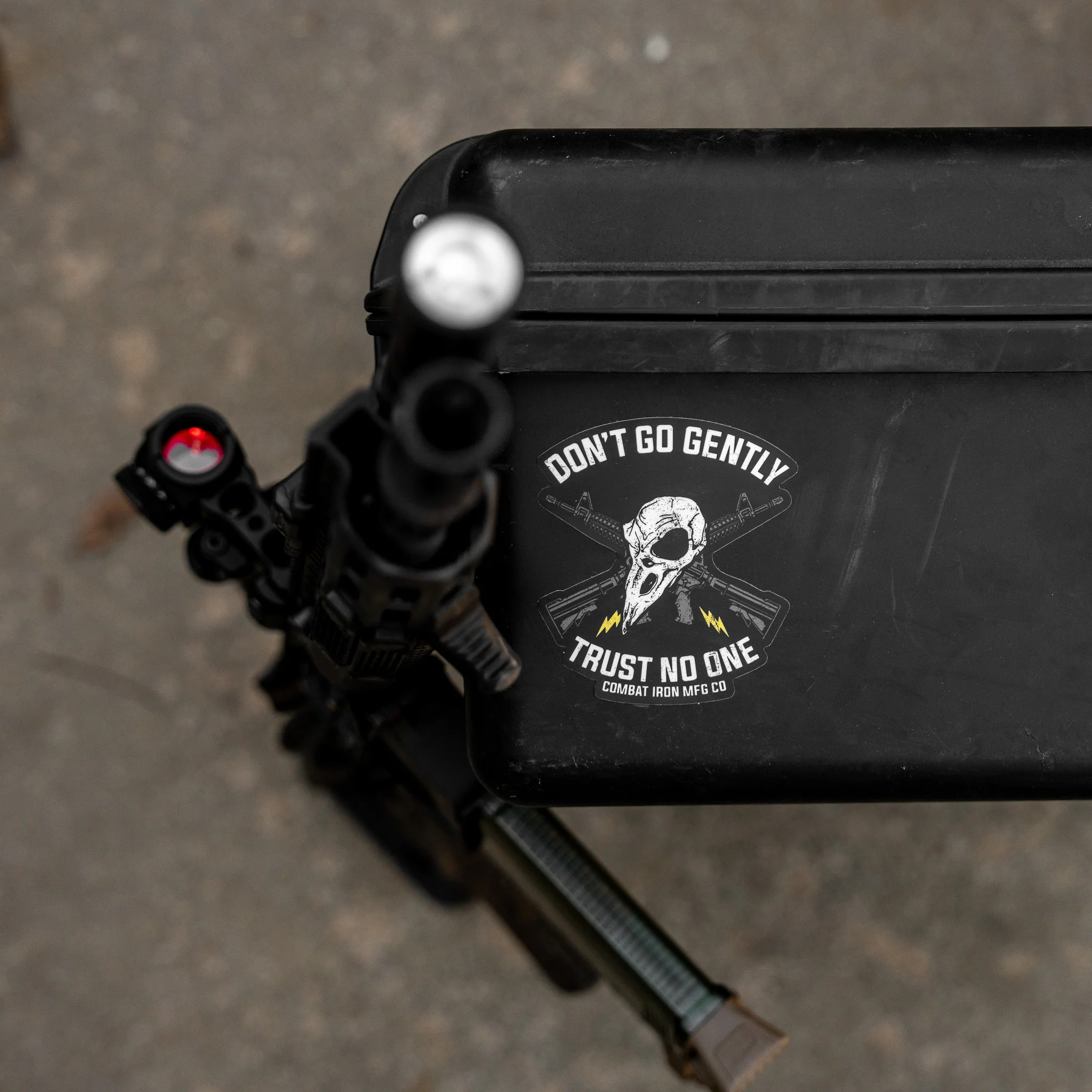 Don't Go Gently. Trust No One. Decal - Image 4