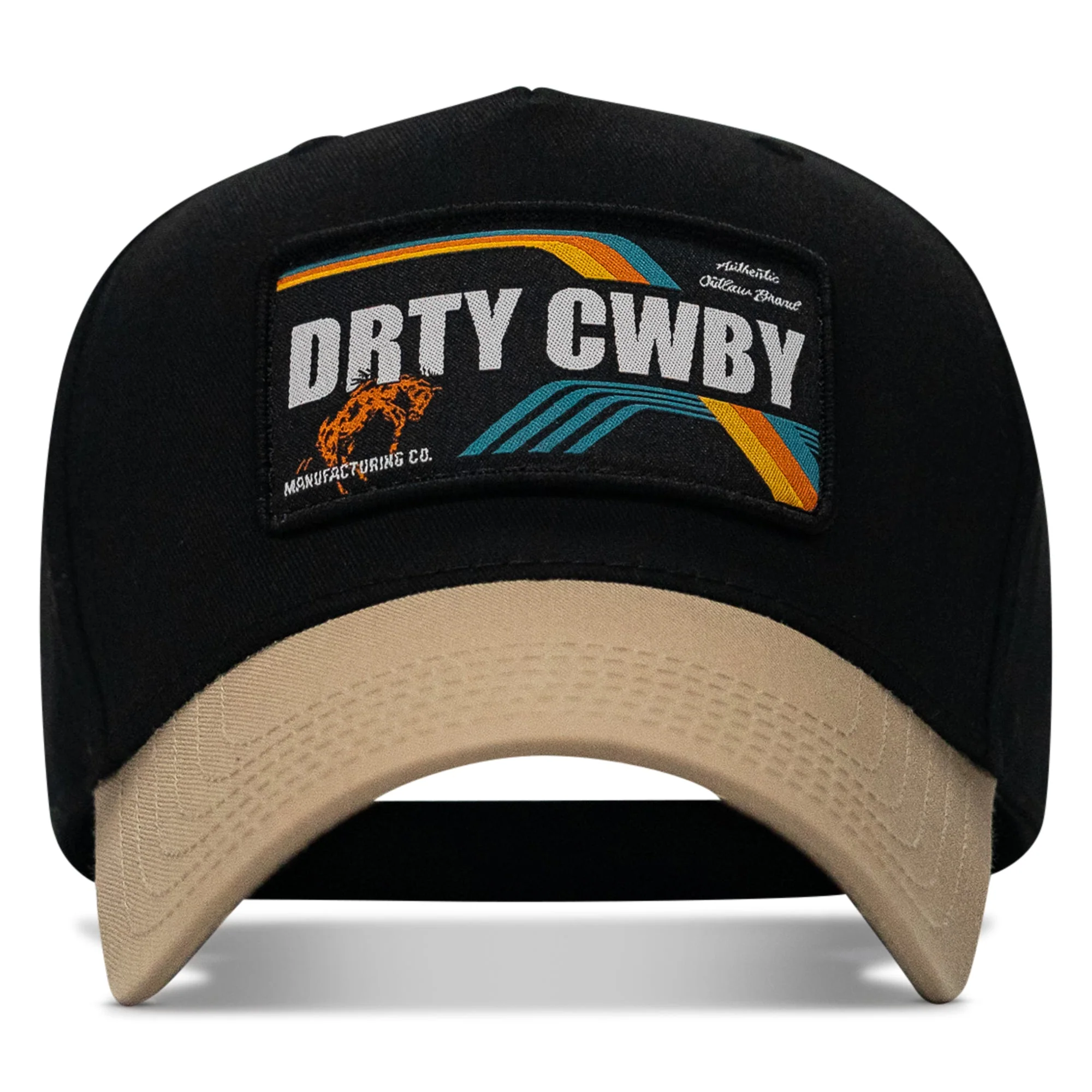 Drty Cwby Bronco Patch Classic 5 Pannel Snapback Hat