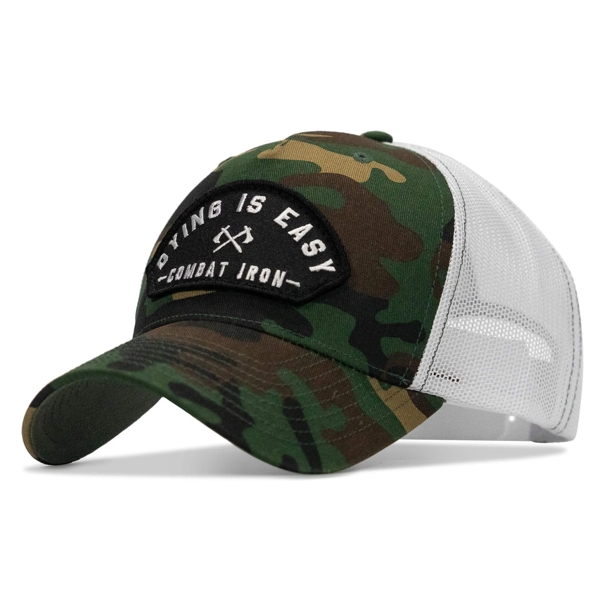 Dying Is Easy Arched Patch Snapback Hat - Image 9
