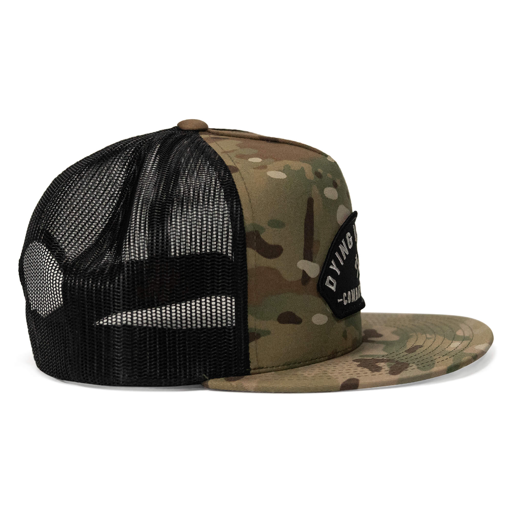 Dying Is Easy Patch Flatbill SnapBack Hat - Image 9