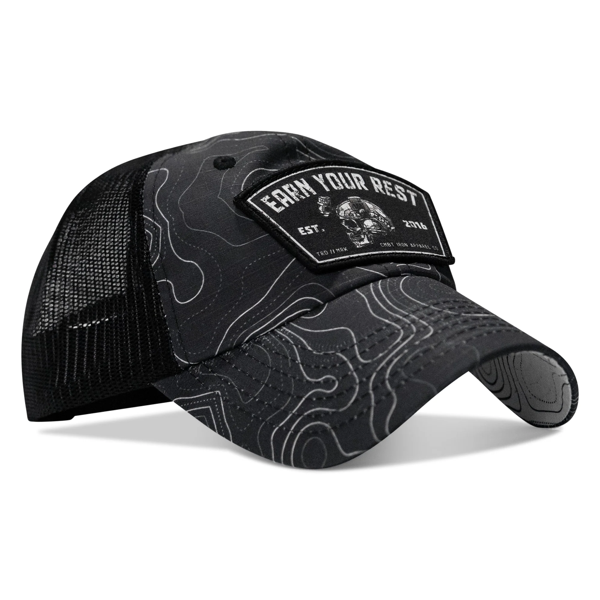 Earn Your Rest Patch Tactical Ripstop Mesh Snapback Hat - Image 45