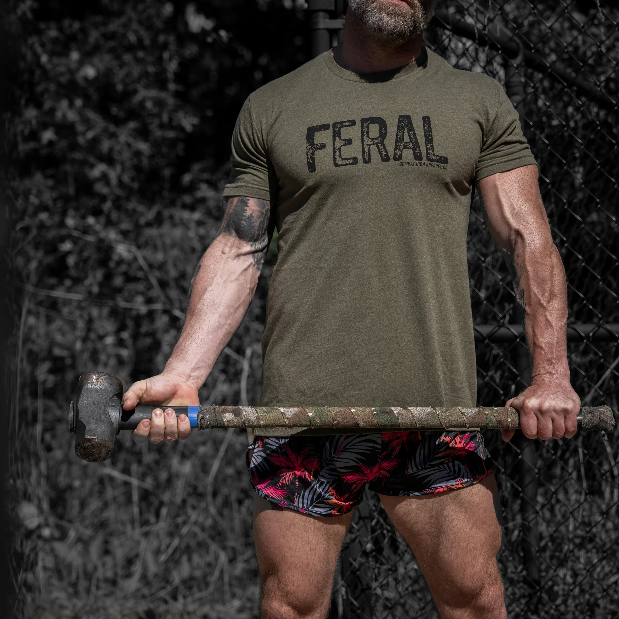 Feral Distressed Men's T-Shirt - Image 7