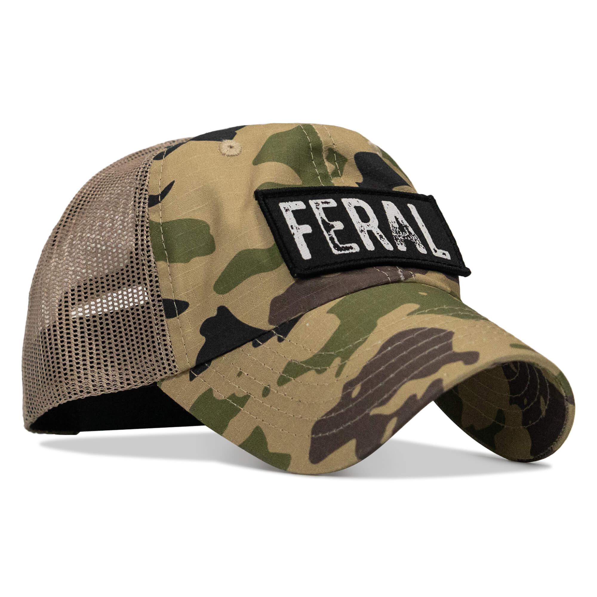 Feral Patch RipStop Tactical Mesh Snapback Hat - Image 28