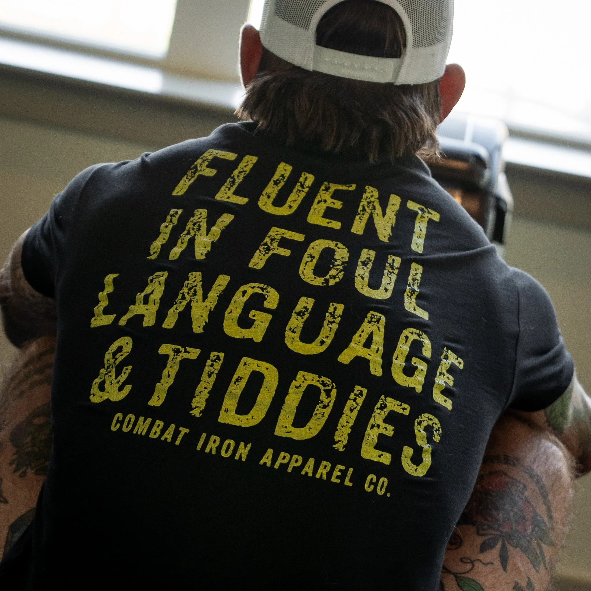 Fluent In Foul Language and Tiddies Men's T-Shirt - Image 2