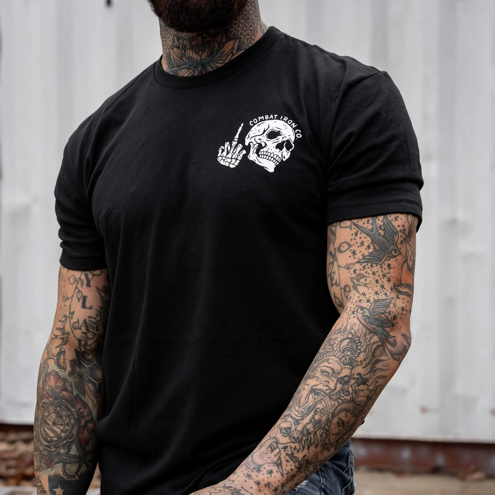 Fuck What They Think Skull Men's T-Shirt - Image 5