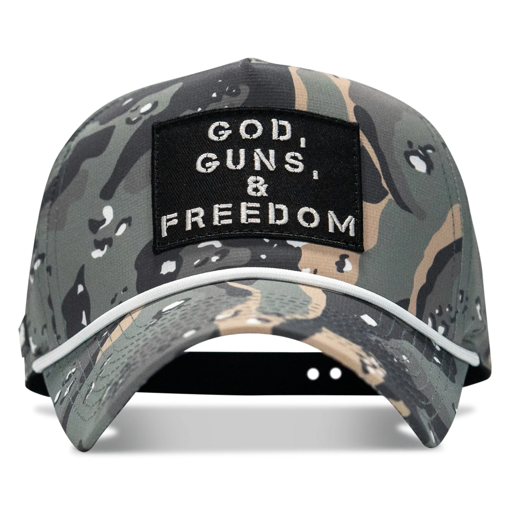 God, Guns, And Freedom Patch Weekender Snapback Hat - Image 12