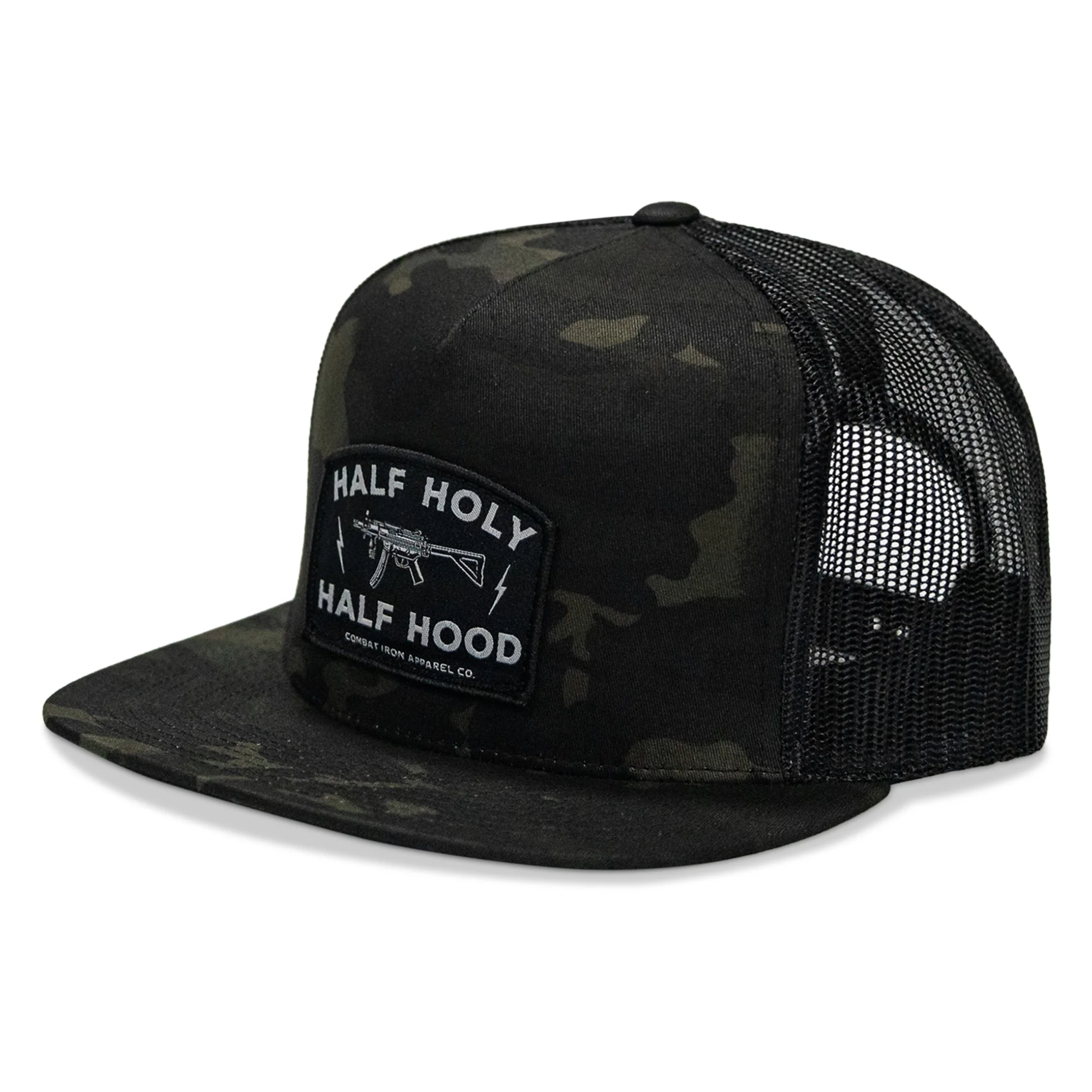 Half Holy. Half Hood. Flatbill Hat - Image 27