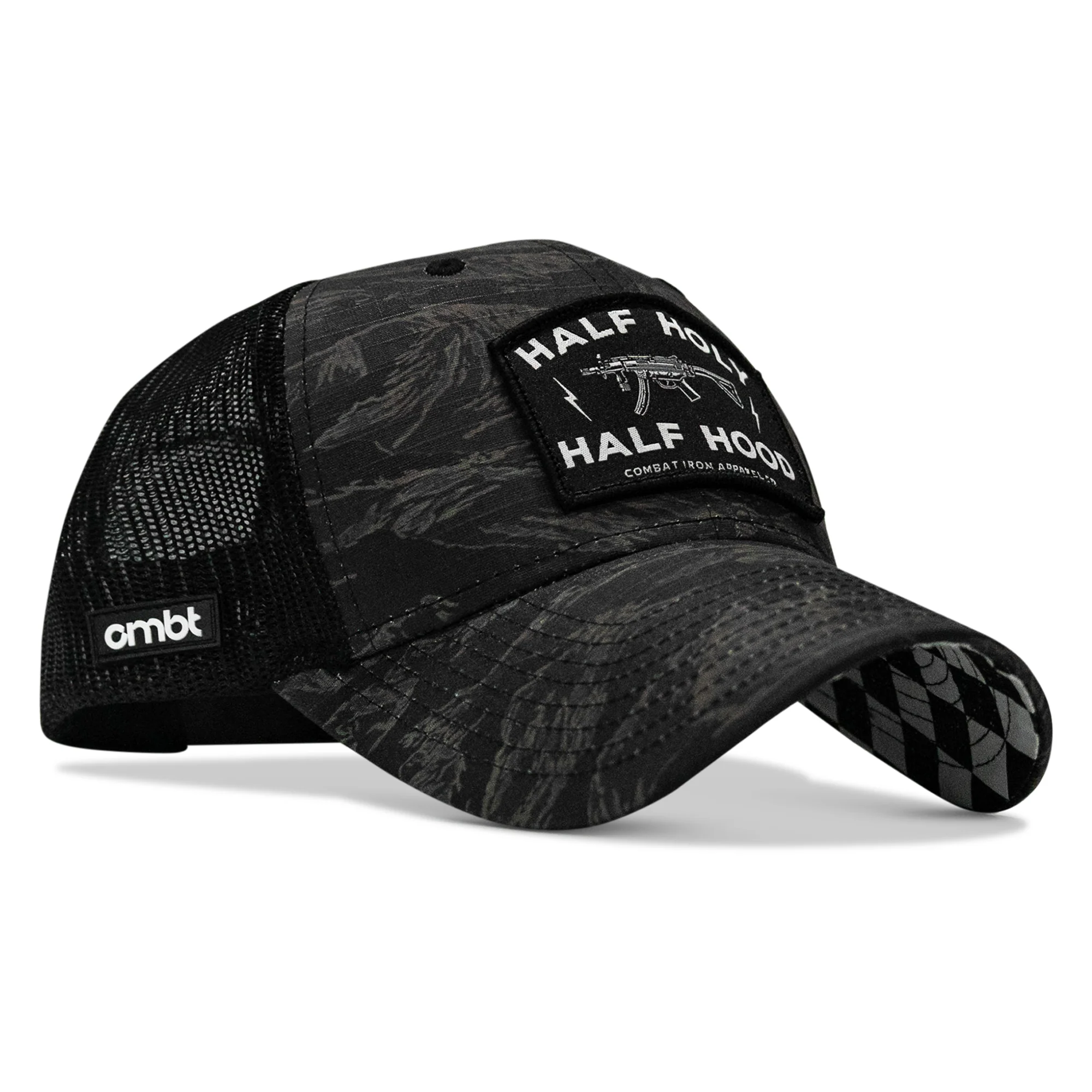 Half Holy. Half Hood Patch Original Ripstop Snapback Hat - Image 80