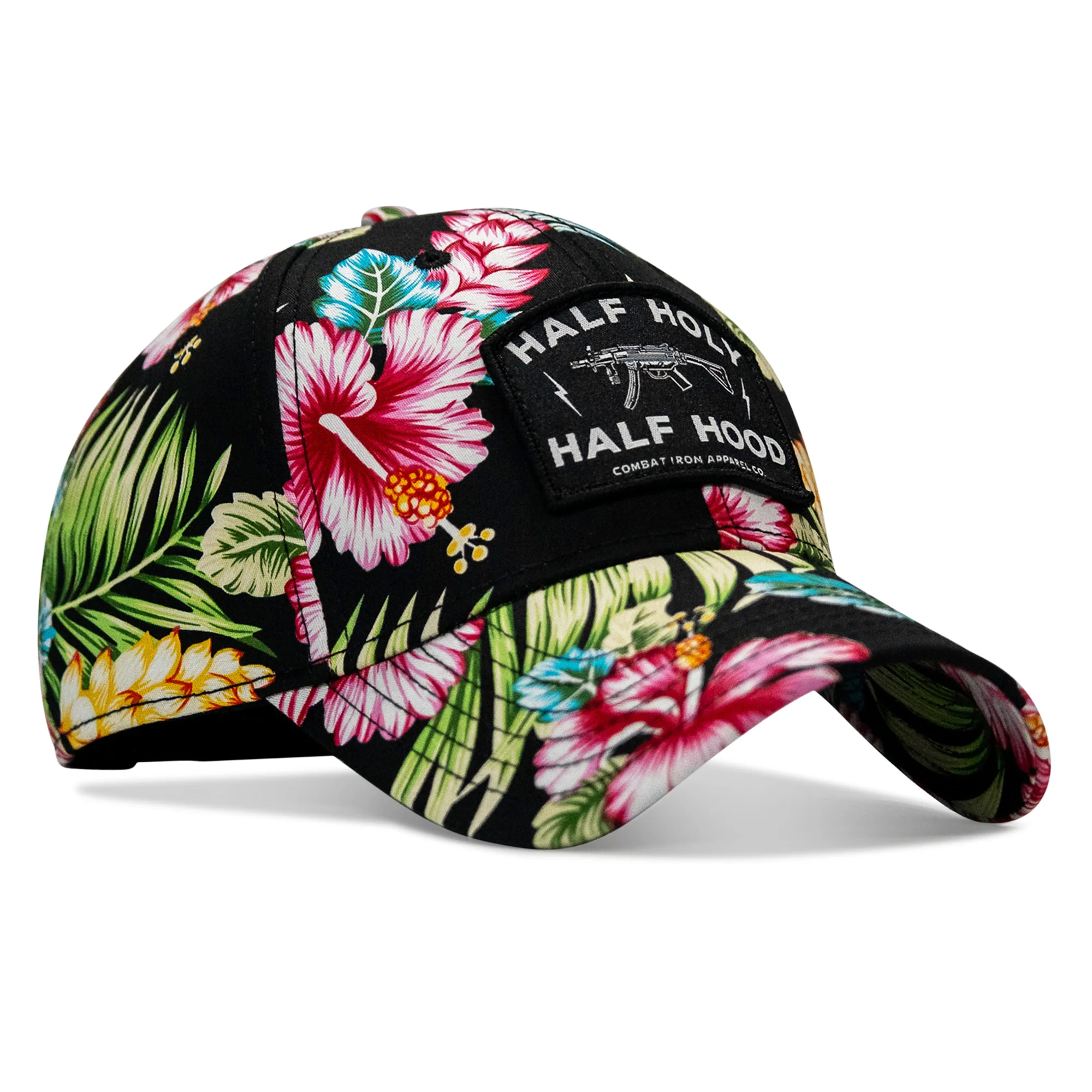 Half Holy. Half Hood. Patch Snapback Hat - Image 48