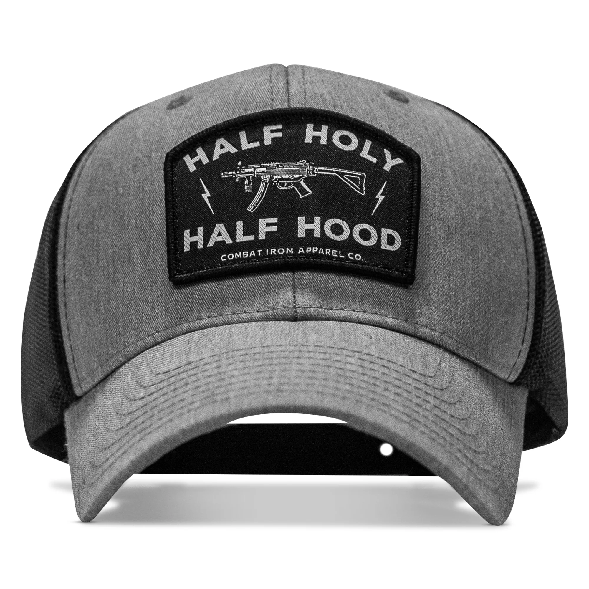 Half Holy. Half Hood. Patch Snapback Hat - Image 6