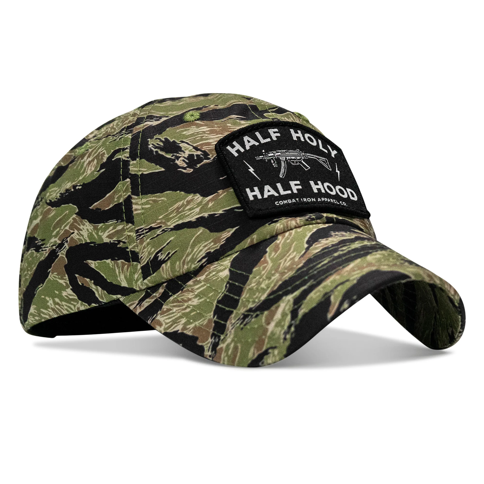 Half Holy. Half Hood Patch. Tactical Ripstop Mesh Snapback Hat - Image 31