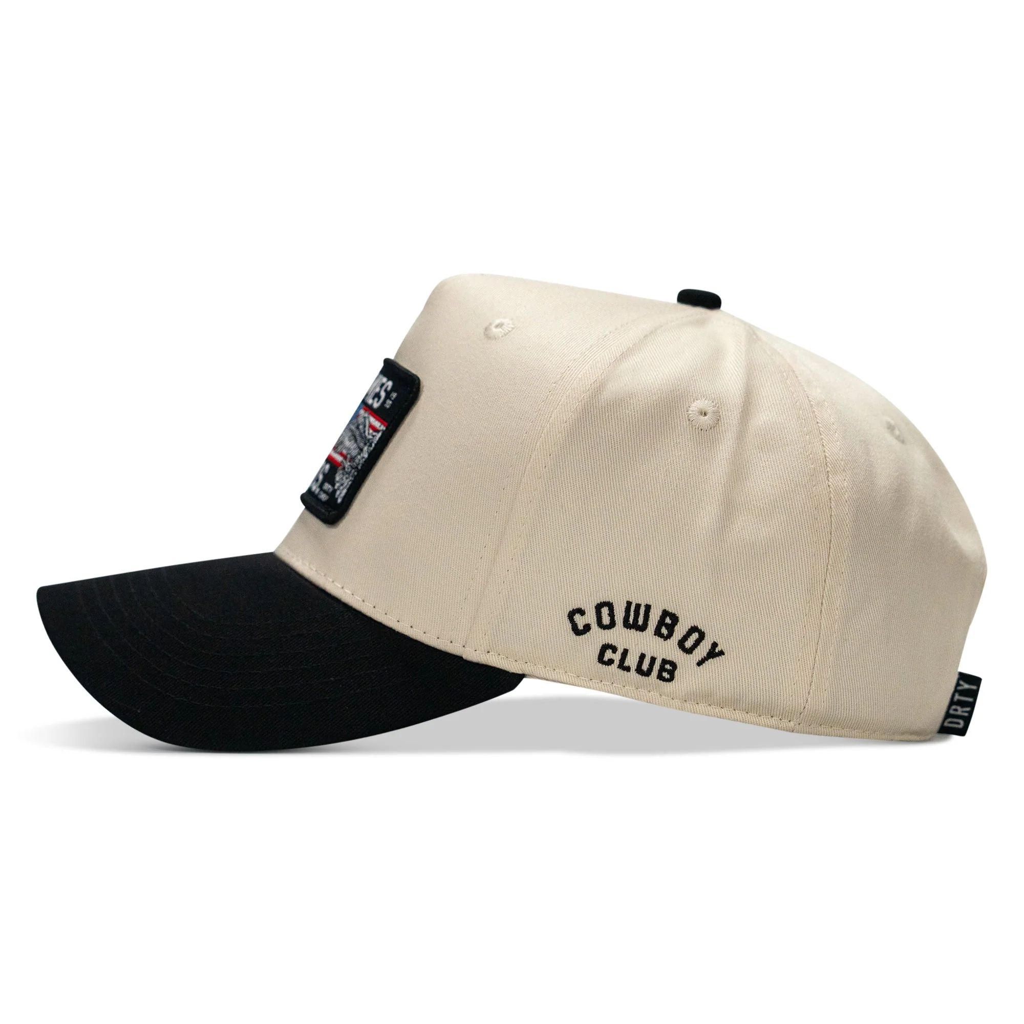 Hard Times Make Hard Bastards Patch Classic 5 Pannel Snapback Hat - Image 5