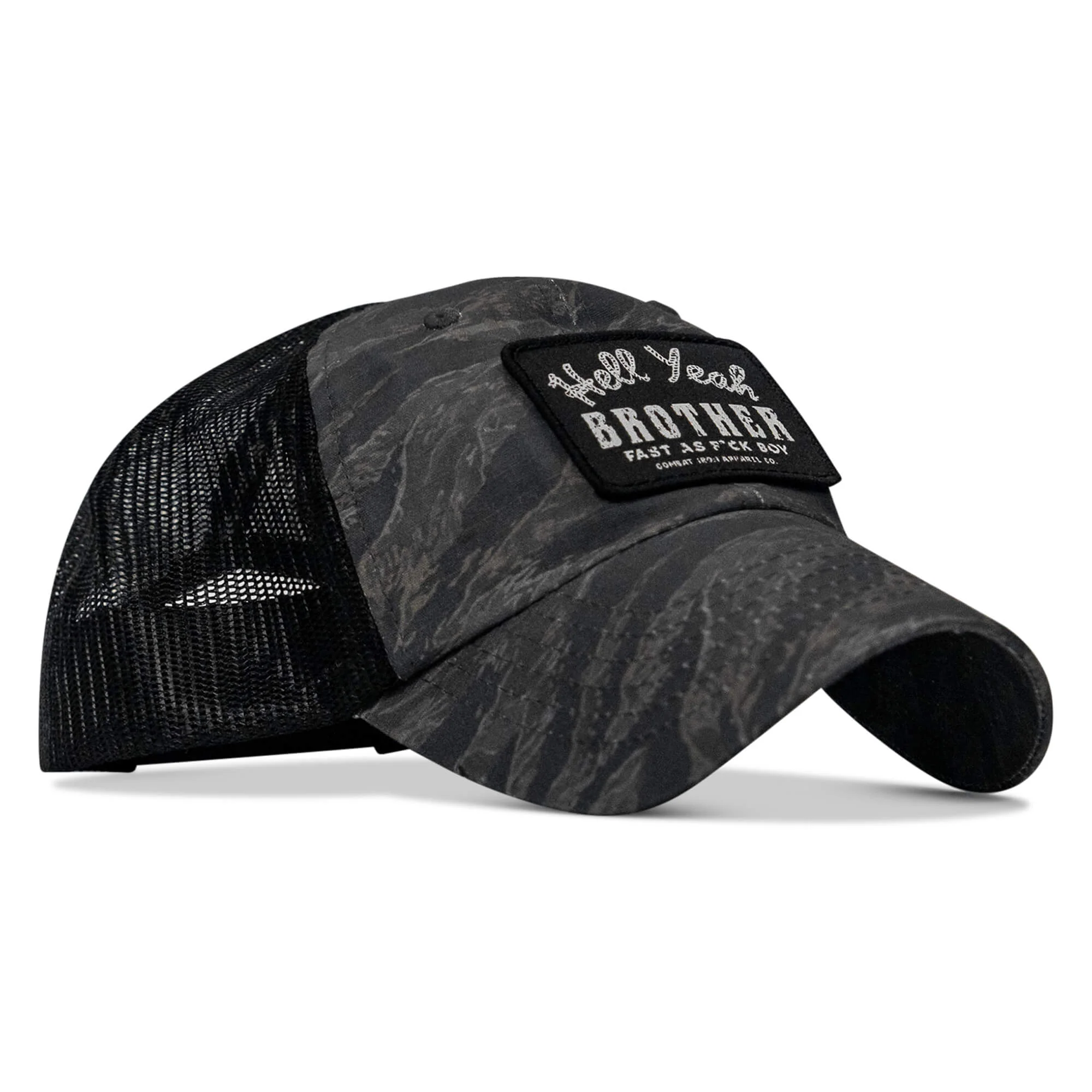 Hell Yeah Brother Patch Tactical Ripstop Mesh Snapback Hat - Image 2
