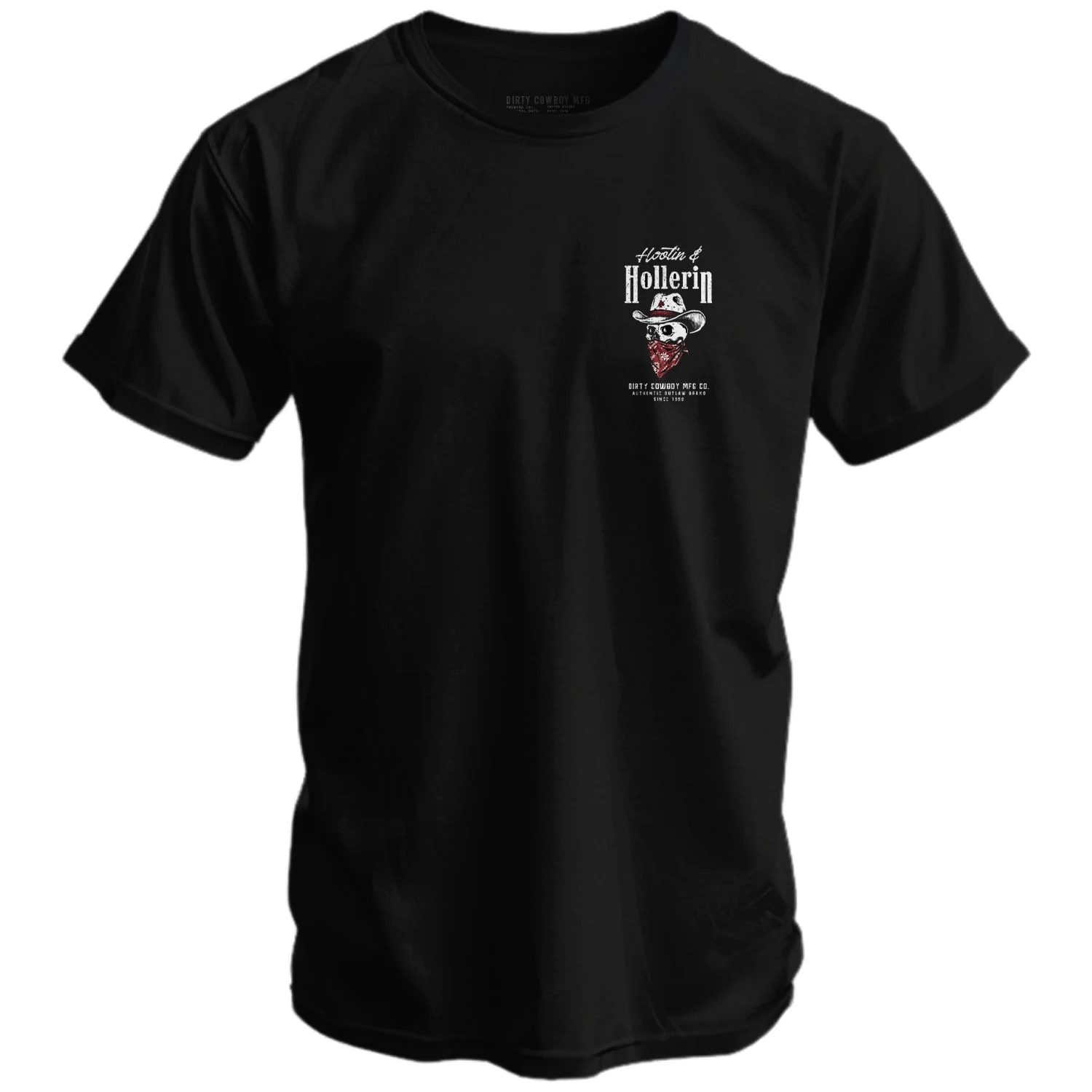 Hootin' And Hollern' Cowboy Skull Men's T-Shirt - Image 2