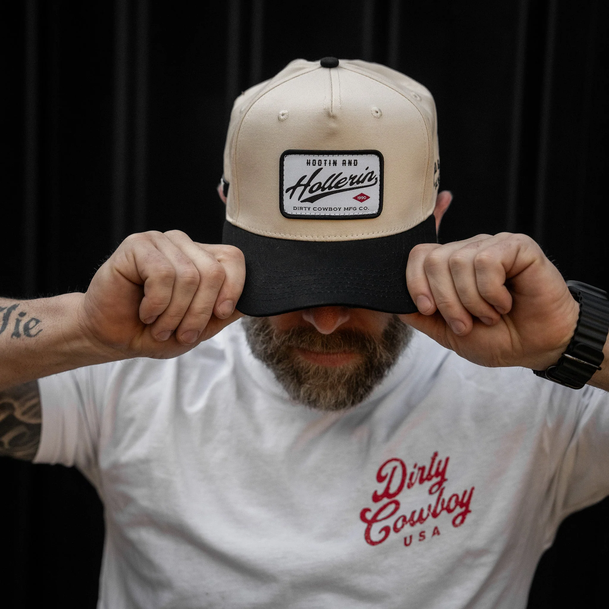 Hootin' & Hollerin' Patch Classic 5 Panel Snapback Hat - Image 6