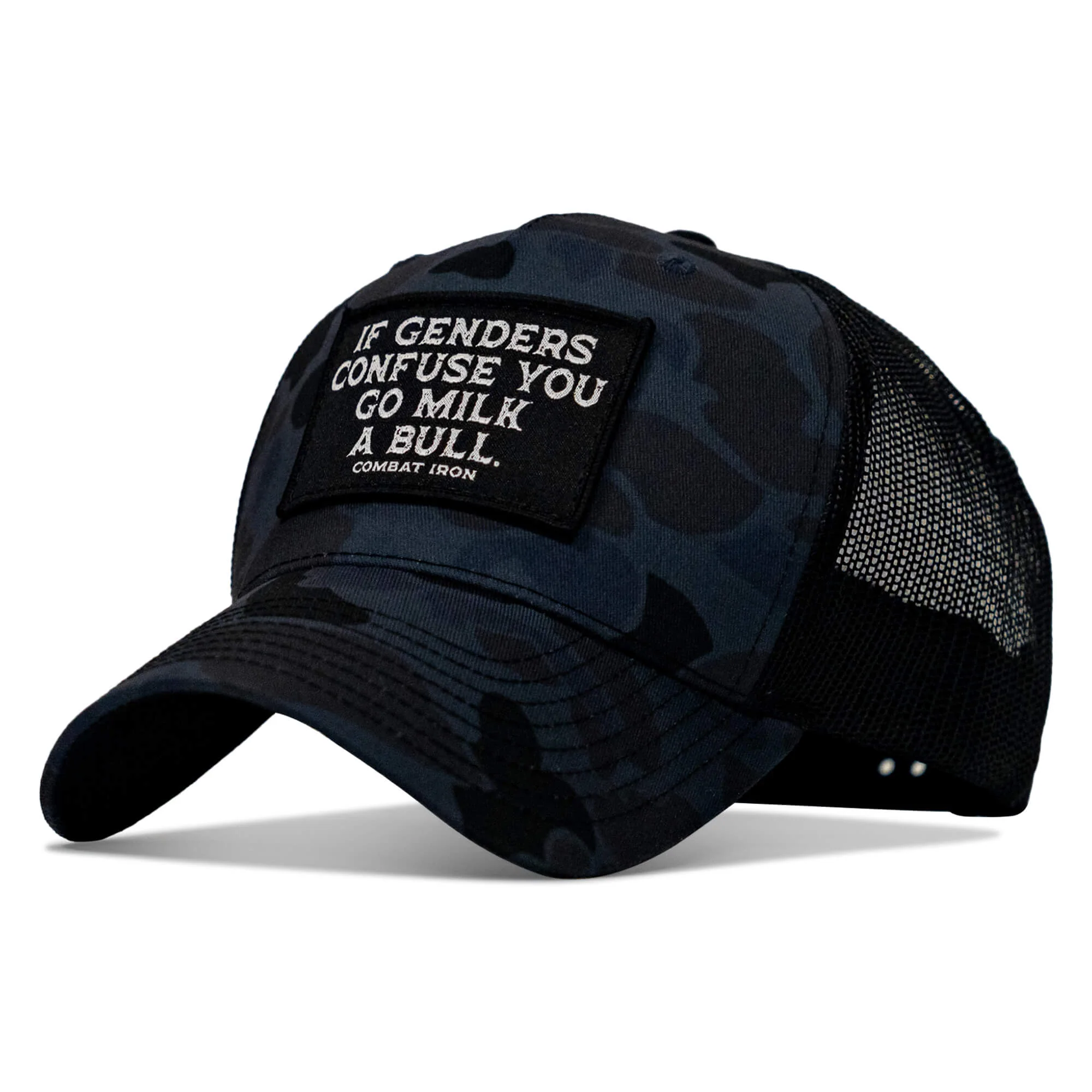 If Genders Confuse You, Go Milk A Bull Patch Snapback Hat - Image 25