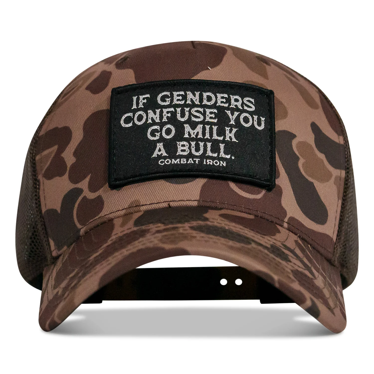 If Genders Confuse You, Go Milk A Bull Patch Snapback Hat - Image 7
