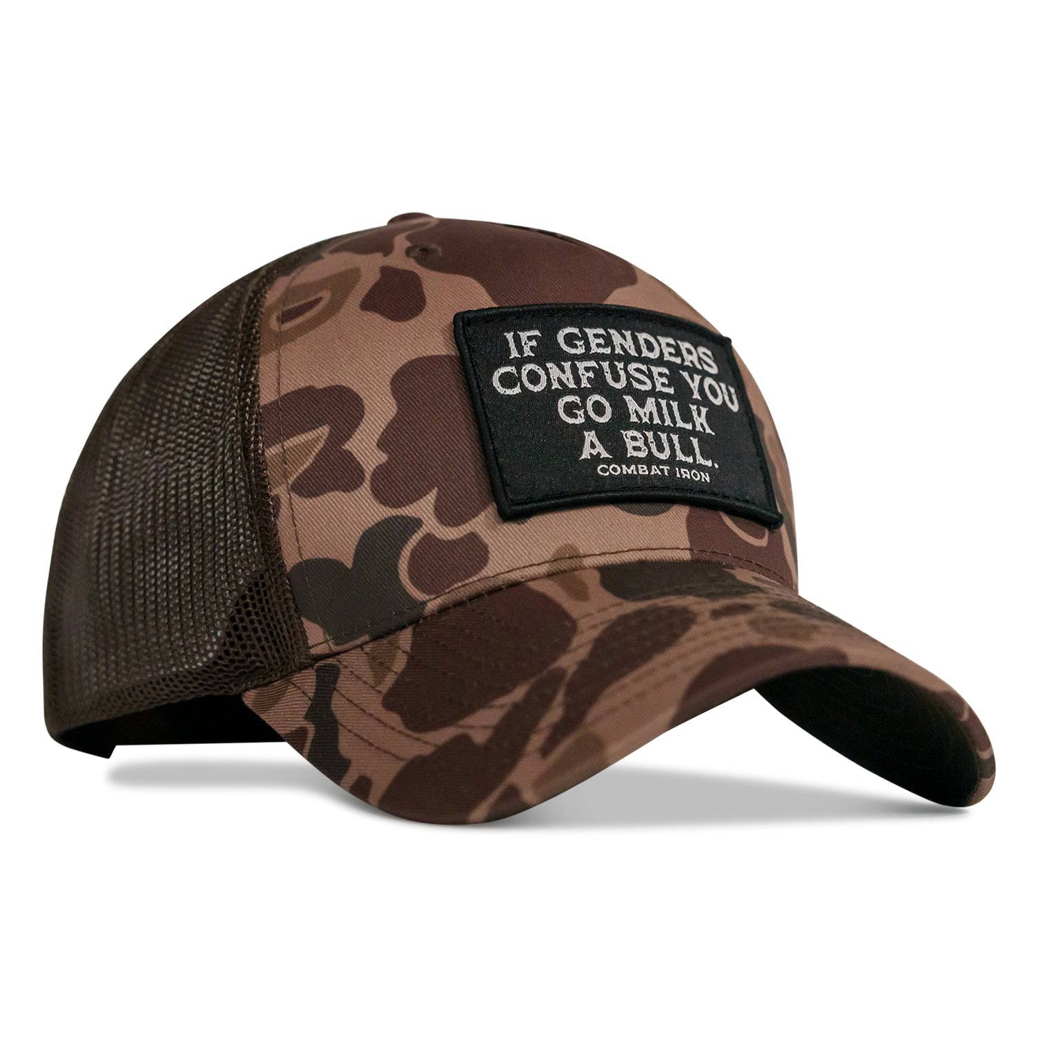 If Genders Confuse You, Go Milk A Bull Patch Snapback Hat - Image 8