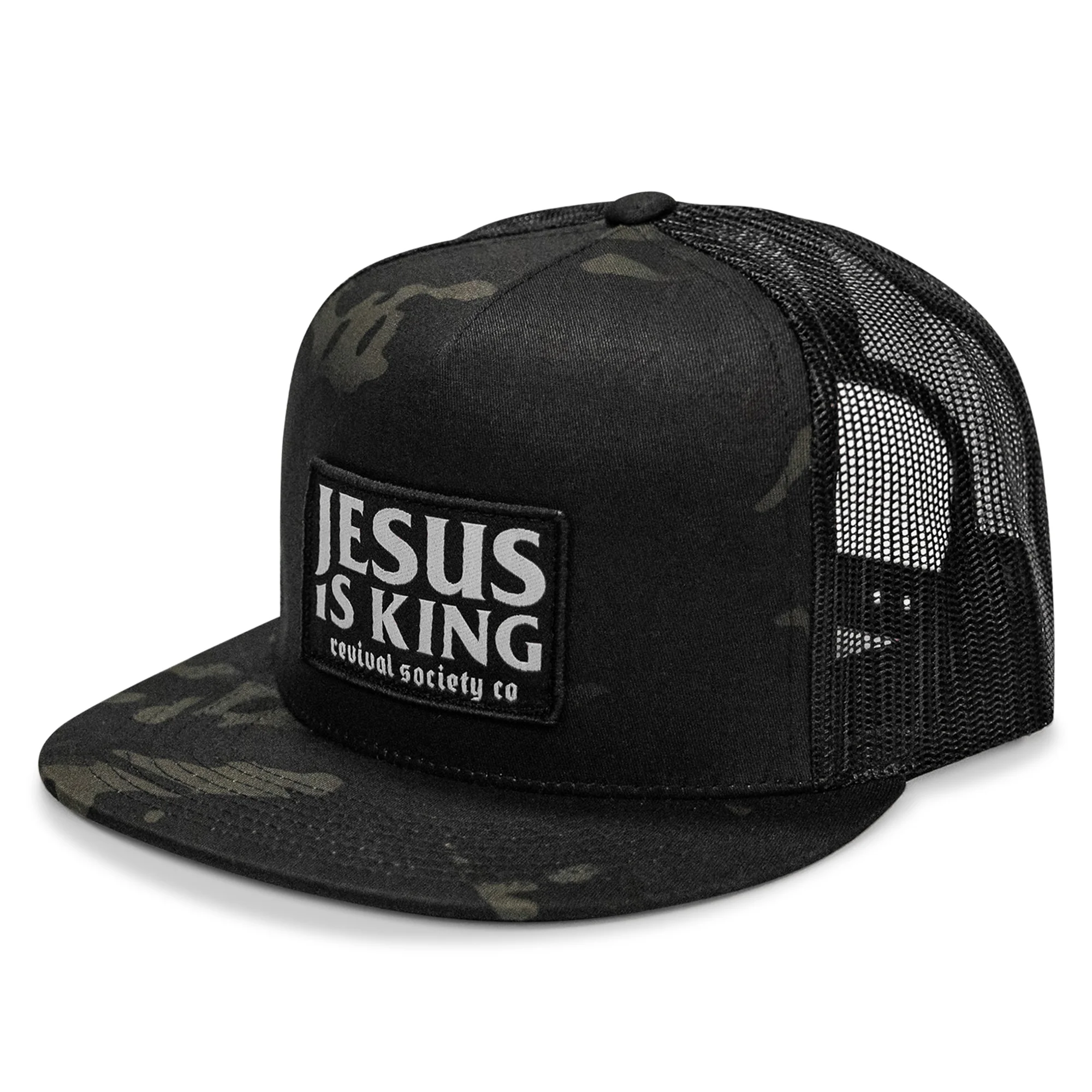 Jesus Is King Patch Flatbill Hat - Image 2
