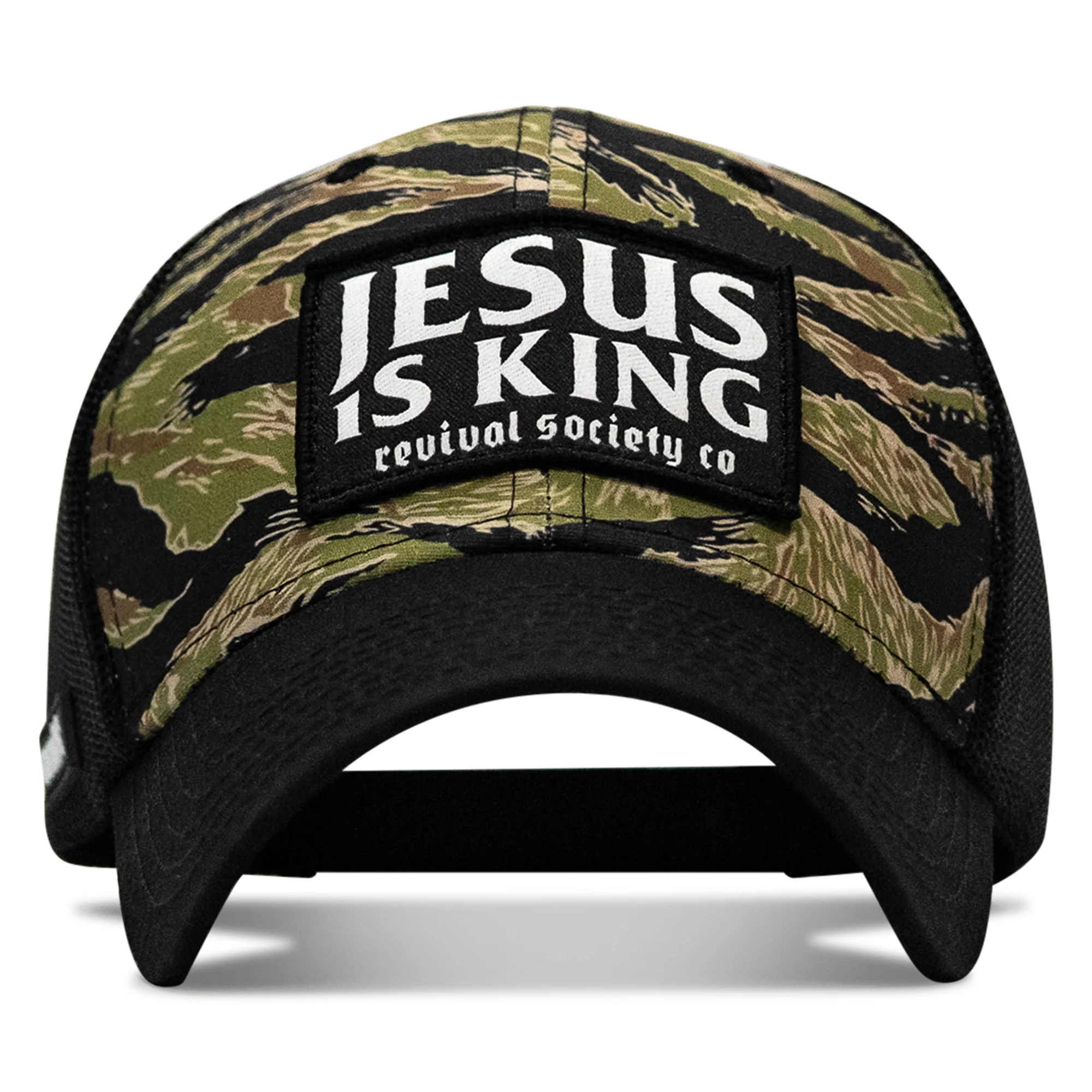 Jesus Is King Patch Original Ripstop Snapback Hat - Image 9