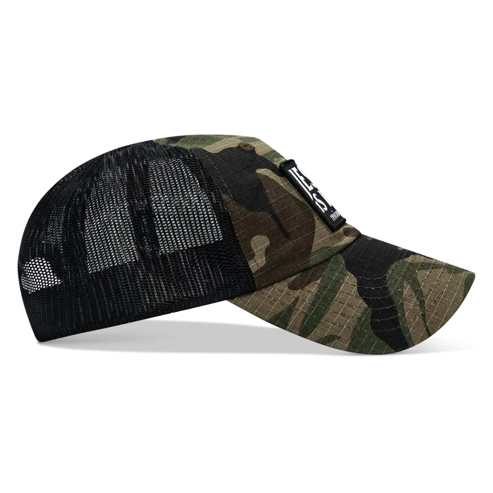 Jesus Is King Patch Tactical Ripstop Mesh Snapback Hat - Image 16
