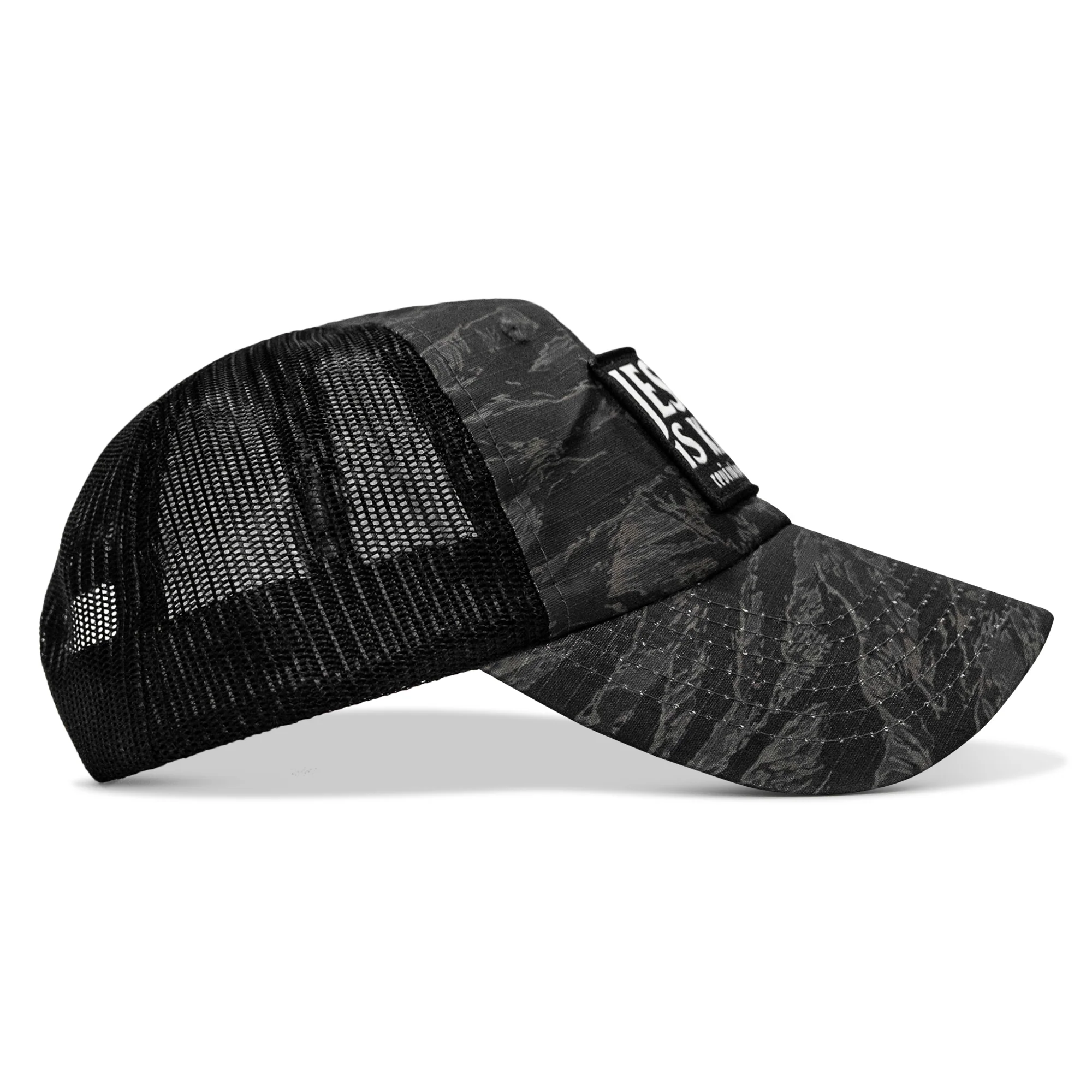 Jesus Is King Patch Tactical Ripstop Mesh Snapback Hat - Image 5