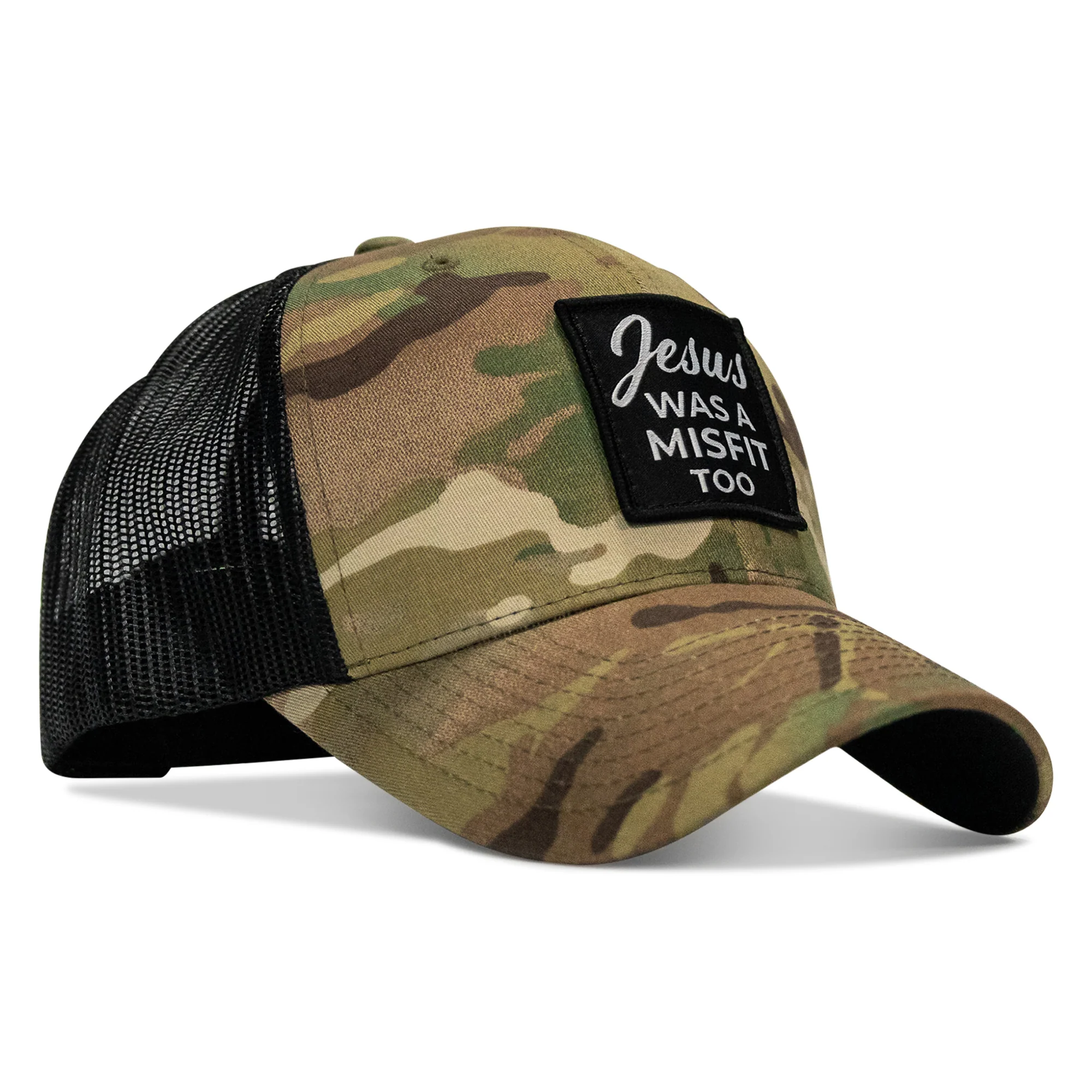 Jesus Was A Misfit Too Patch Snapback Hat - Image 23