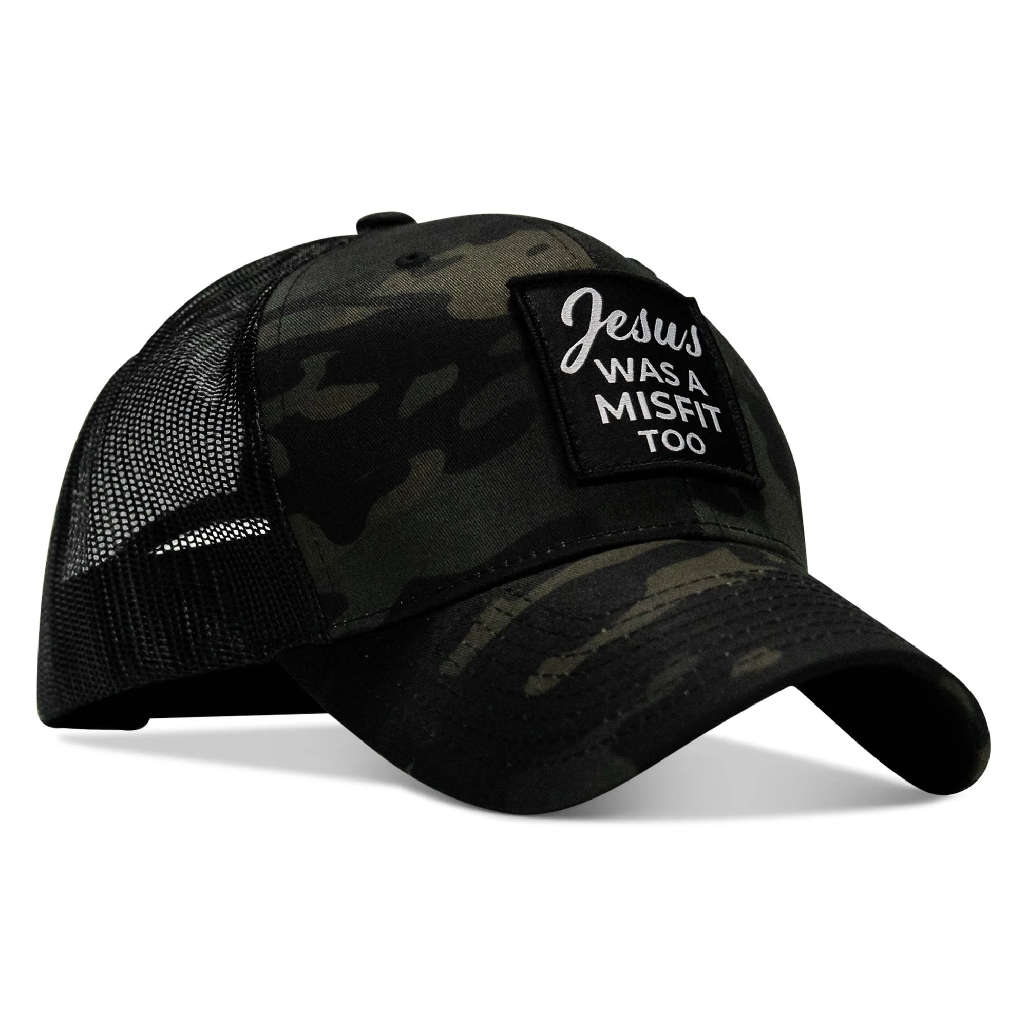 Jesus Was A Misfit Too Patch Snapback Hat - Image 8