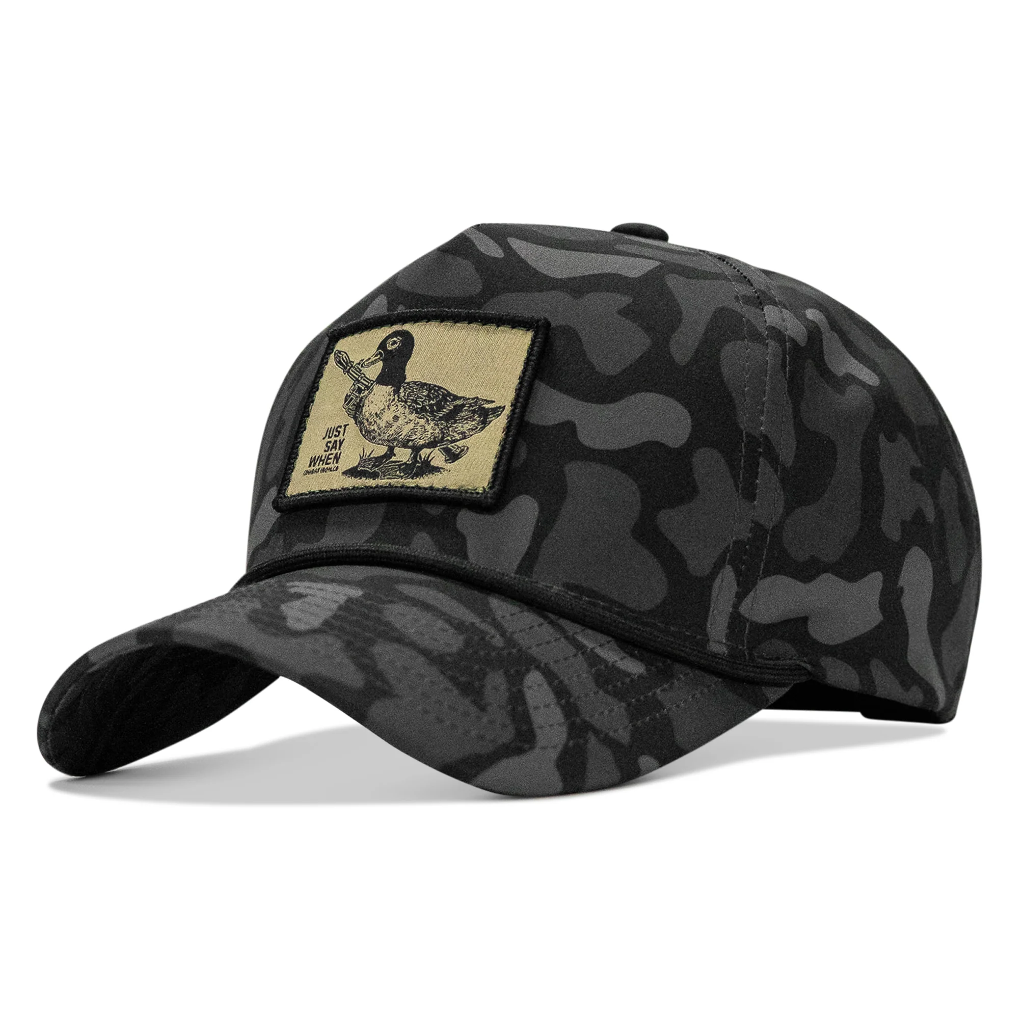 Just Say When 5 Pannel Rope Snapback Hat - Image 7