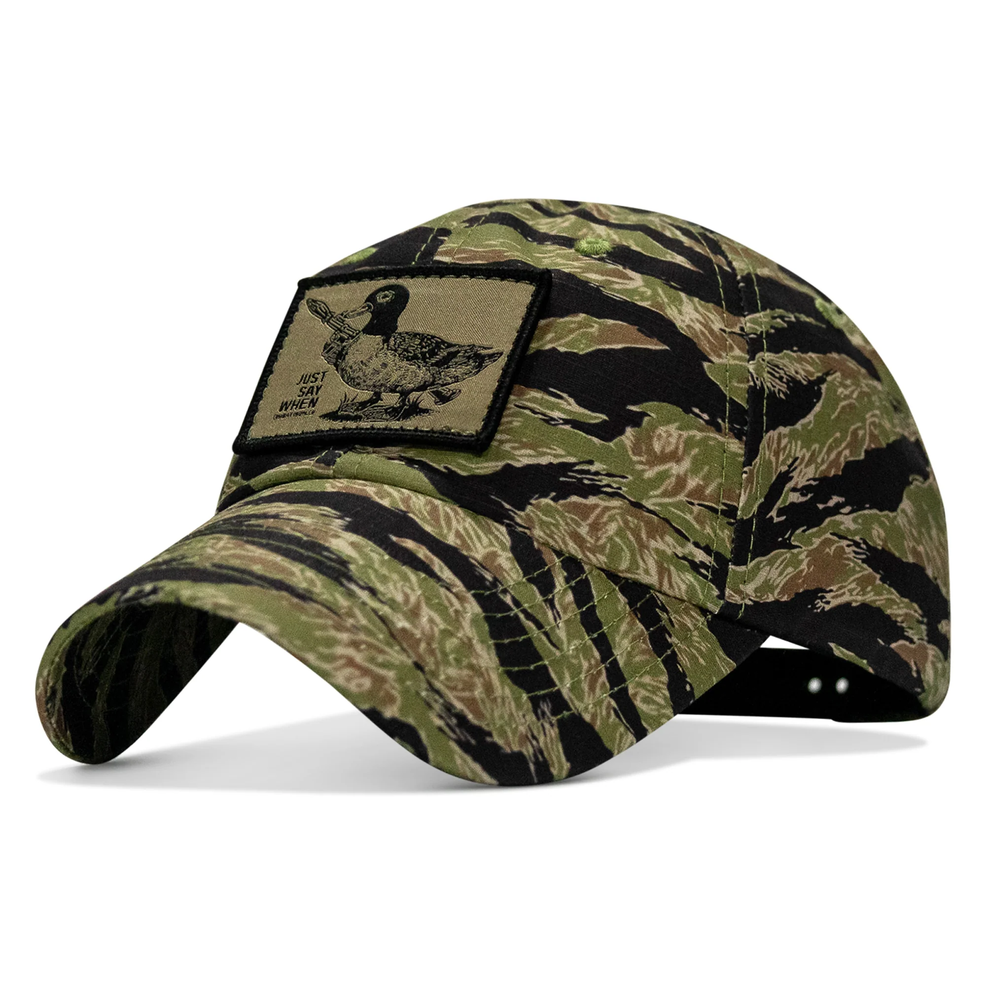 Just Say When Patch. Tactical Ripstop Mesh Snapback Hat - Image 13
