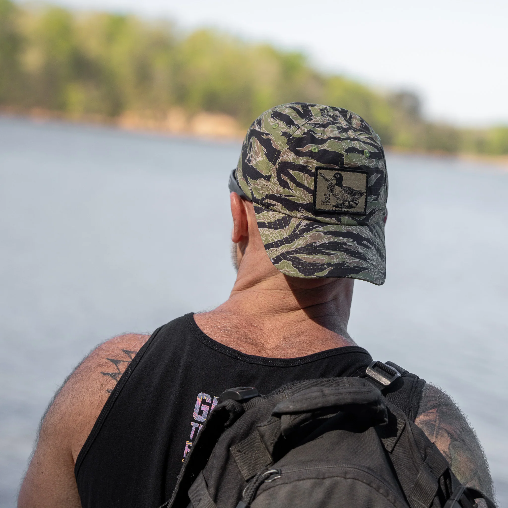 Just Say When Patch. Tactical Ripstop Mesh Snapback Hat - Image 16