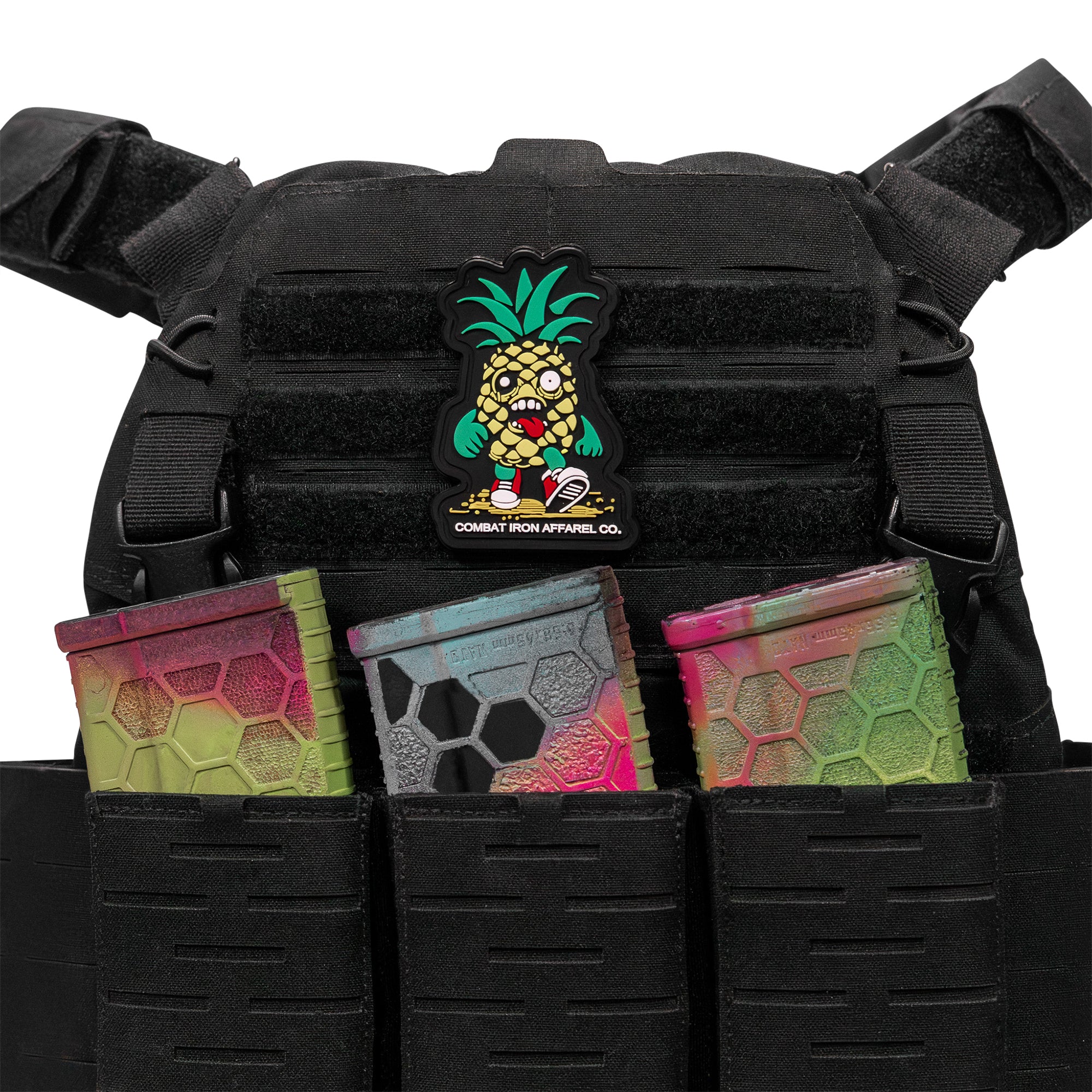 Kill Bad Vibes Pineapple Man PVC Patch - Image 2